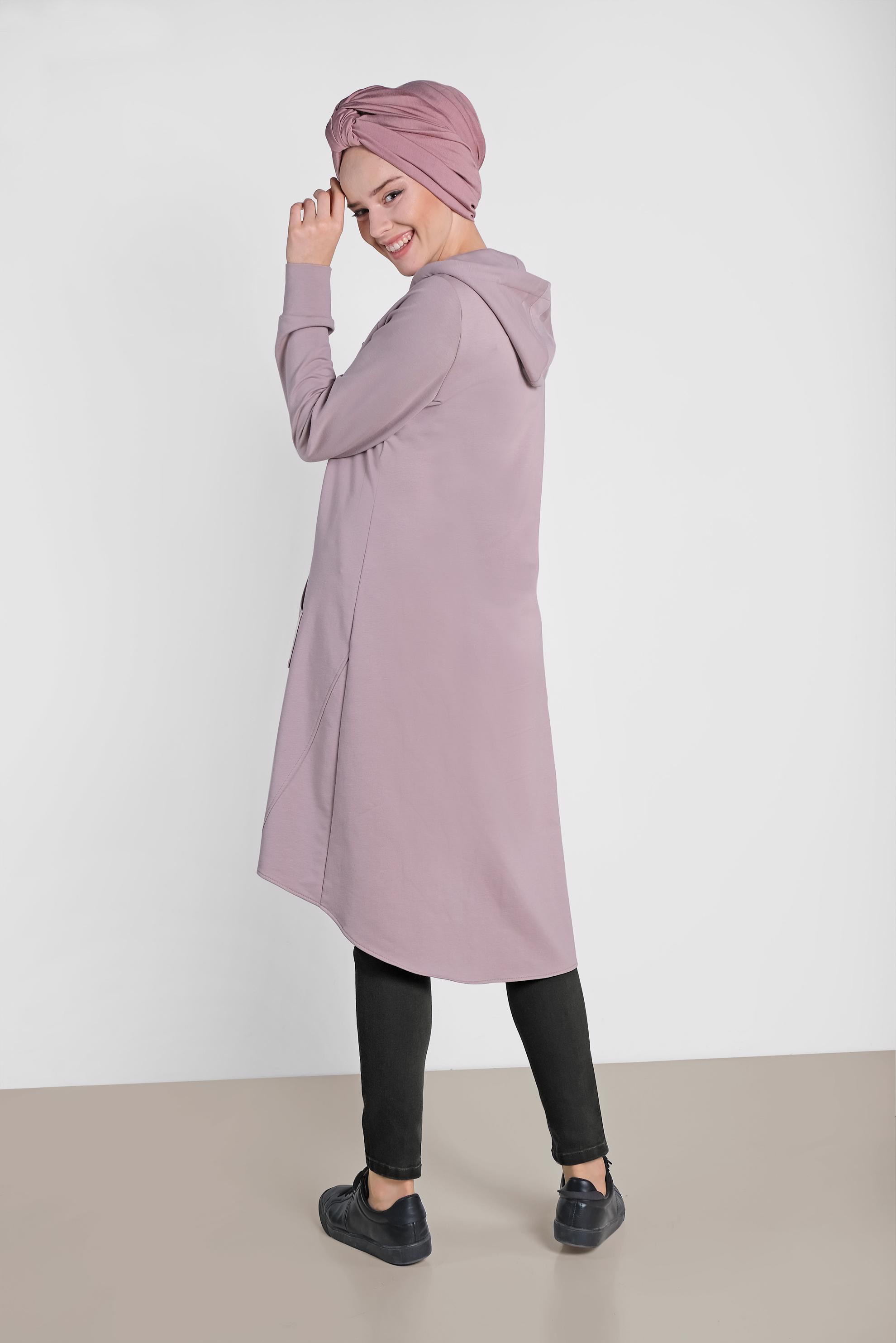 Tesettür giyim PUDRA 4933 NEW LERİDA EŞOFMAN TUNİK 36/42 TEK38
