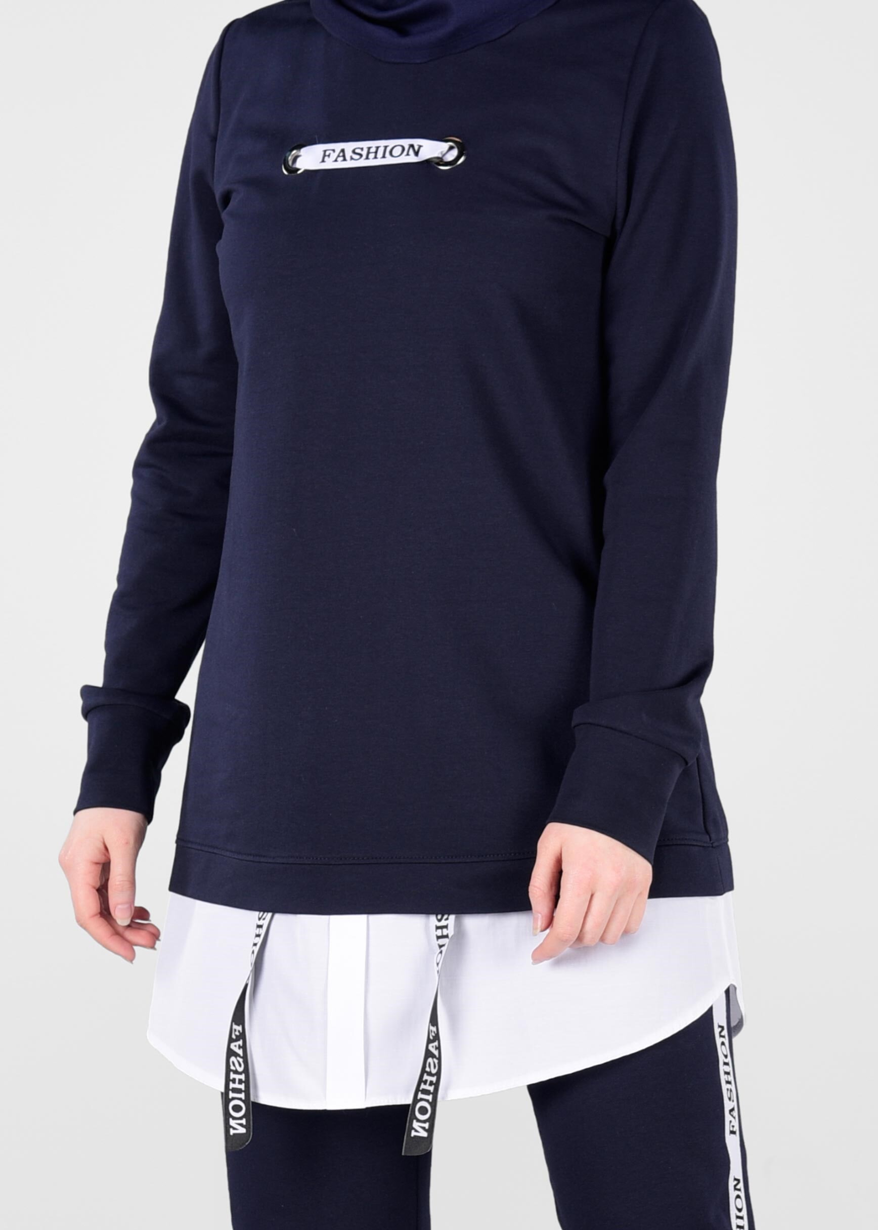 Tesettür giyim LACİVERT 4938 NEW LERİDA 2&prime;Lİ EŞOFMAN TKM.36/42 TEK38