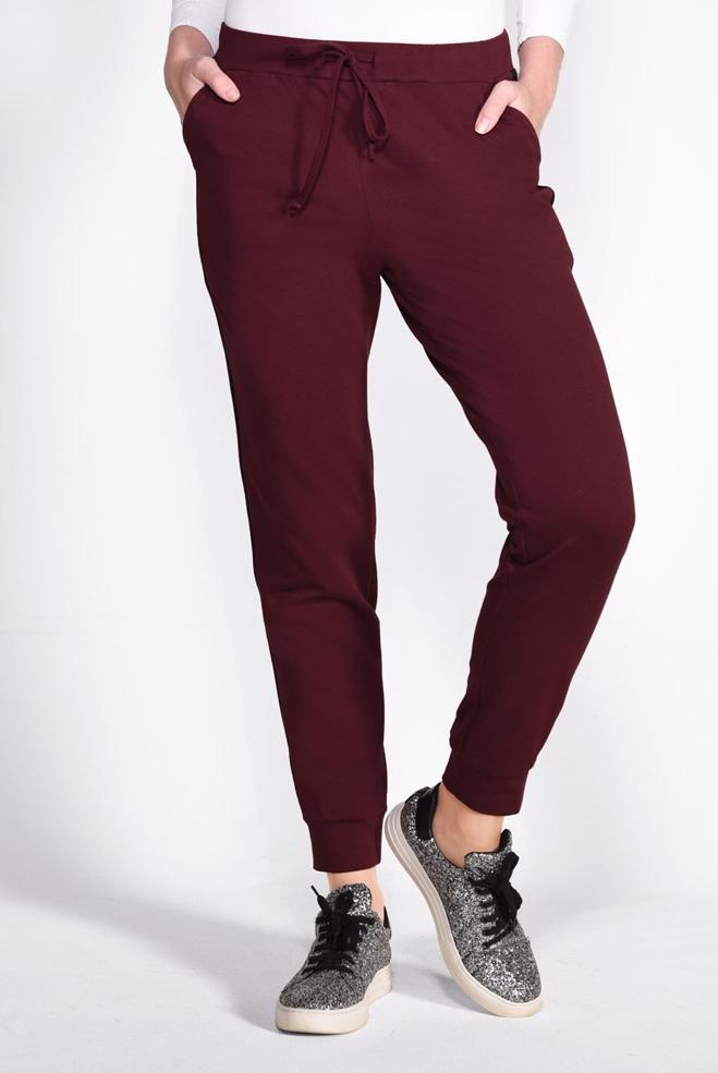 Hijab clothing CLARET RED 7353 NEW LERİDA EŞOFMAN ALT 36/44 TEK40 - ALVİNA