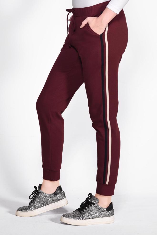 Hijab clothing CLARET RED 7353 NEW LERİDA EŞOFMAN ALT 36/44 TEK40 - ALVİNA