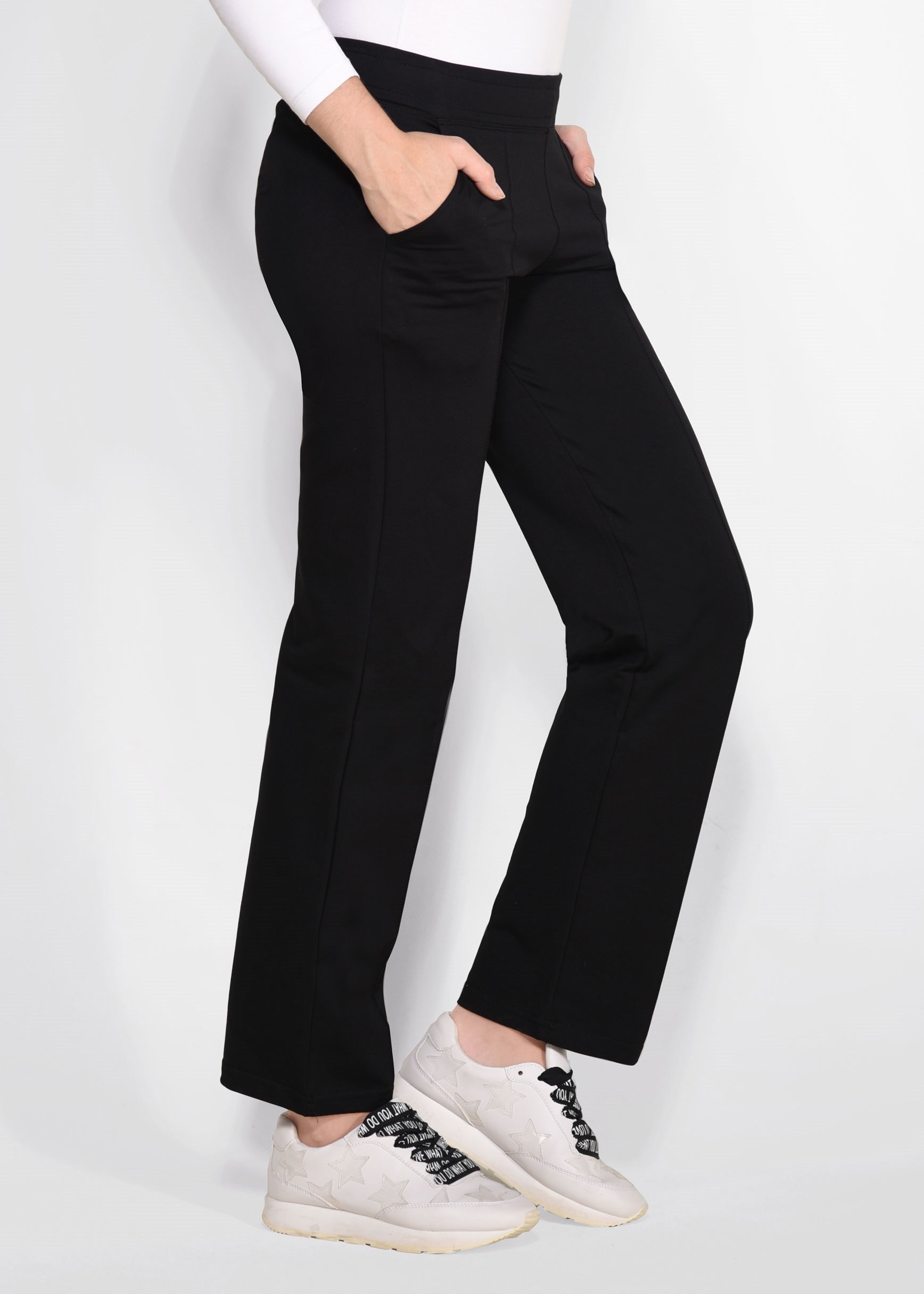 Tesettür giyim SİYAH CEPLİ PAMUKLU EŞOFMAN ALTI 7354