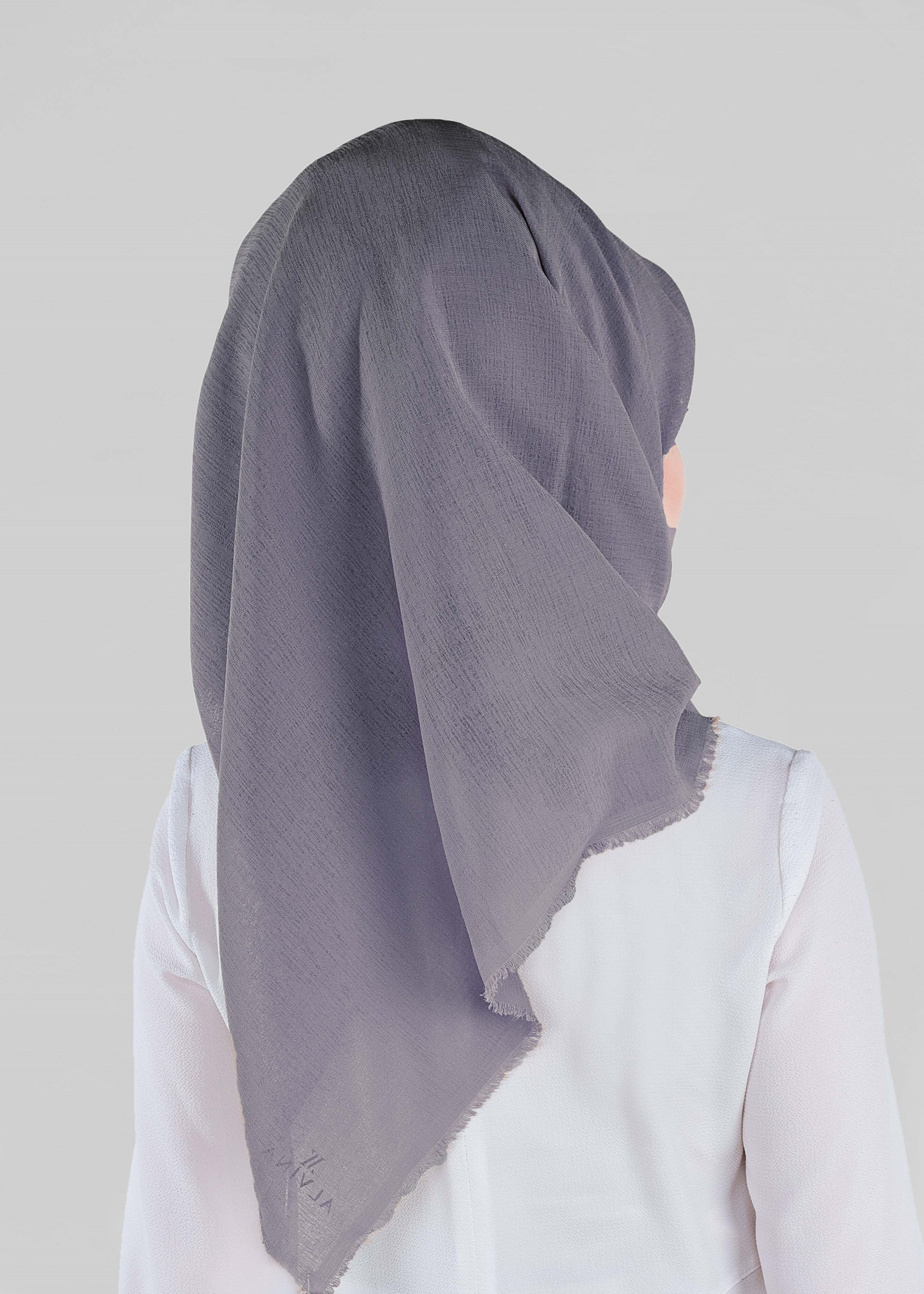 Tesettür giyim GRİ 9901 ALVİNA TAKİNLİ EŞARP