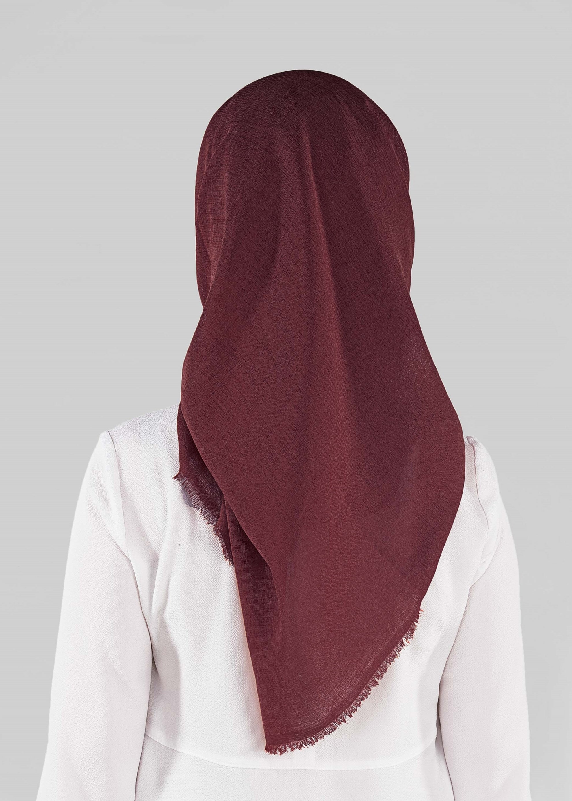 Tesettür giyim BORDO 9901 ALVİNA TAKİNLİ EŞARP