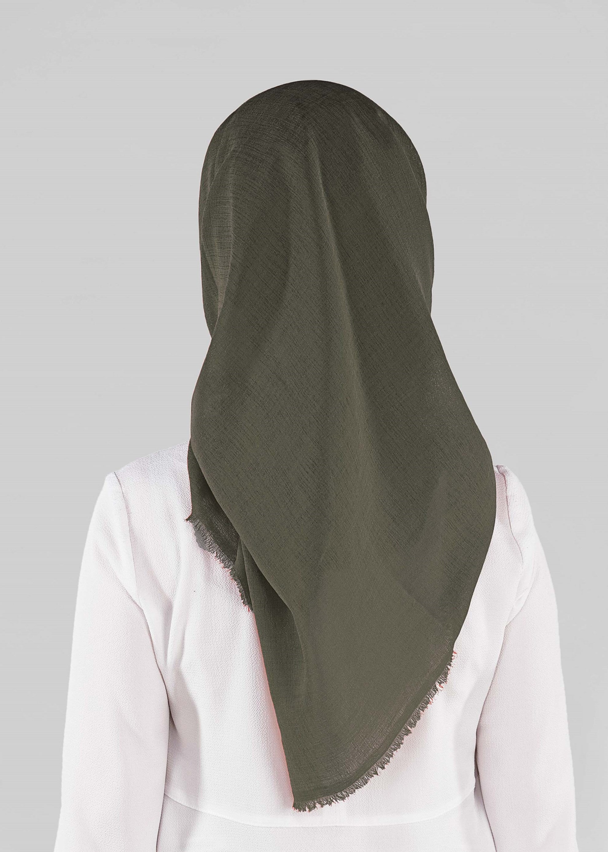 Tesettür giyim HAKİ 9901 ALVİNA TAKİNLİ EŞARP