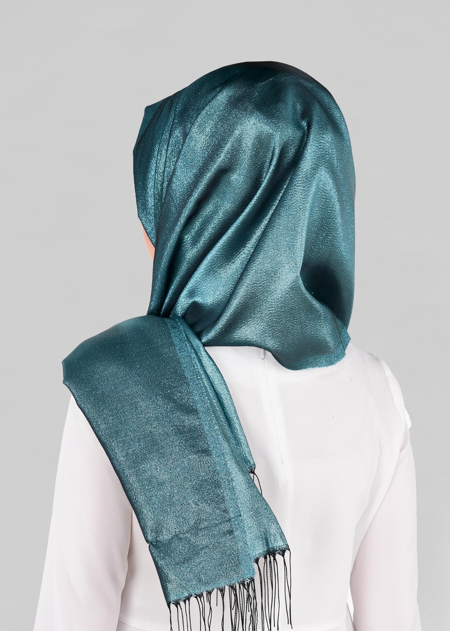 Tesettür giyim MAVİ 9907 ALVİNA İPEKSİ SİMLİ ŞAL