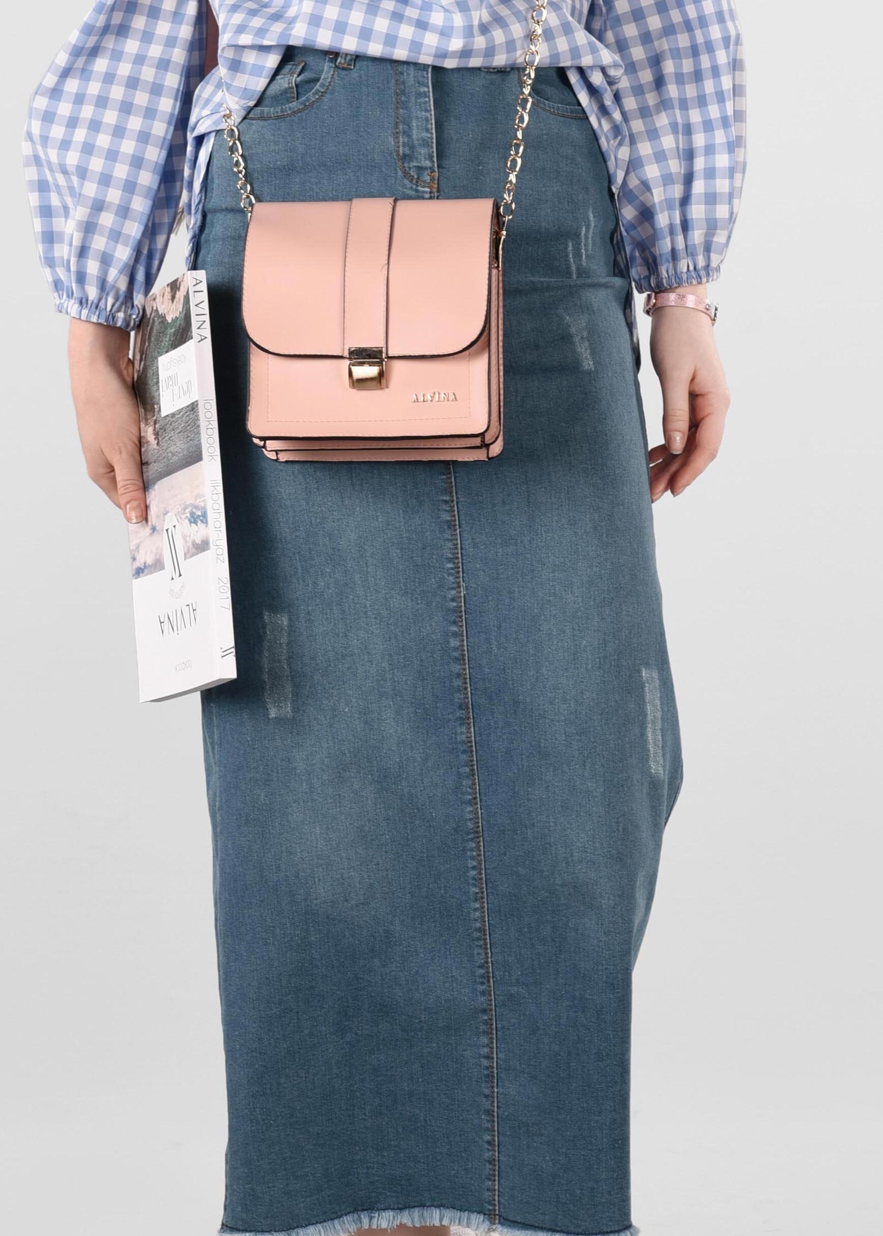 Tesettür giyim YEŞİL 6160 BELİSA ETEK 38/46