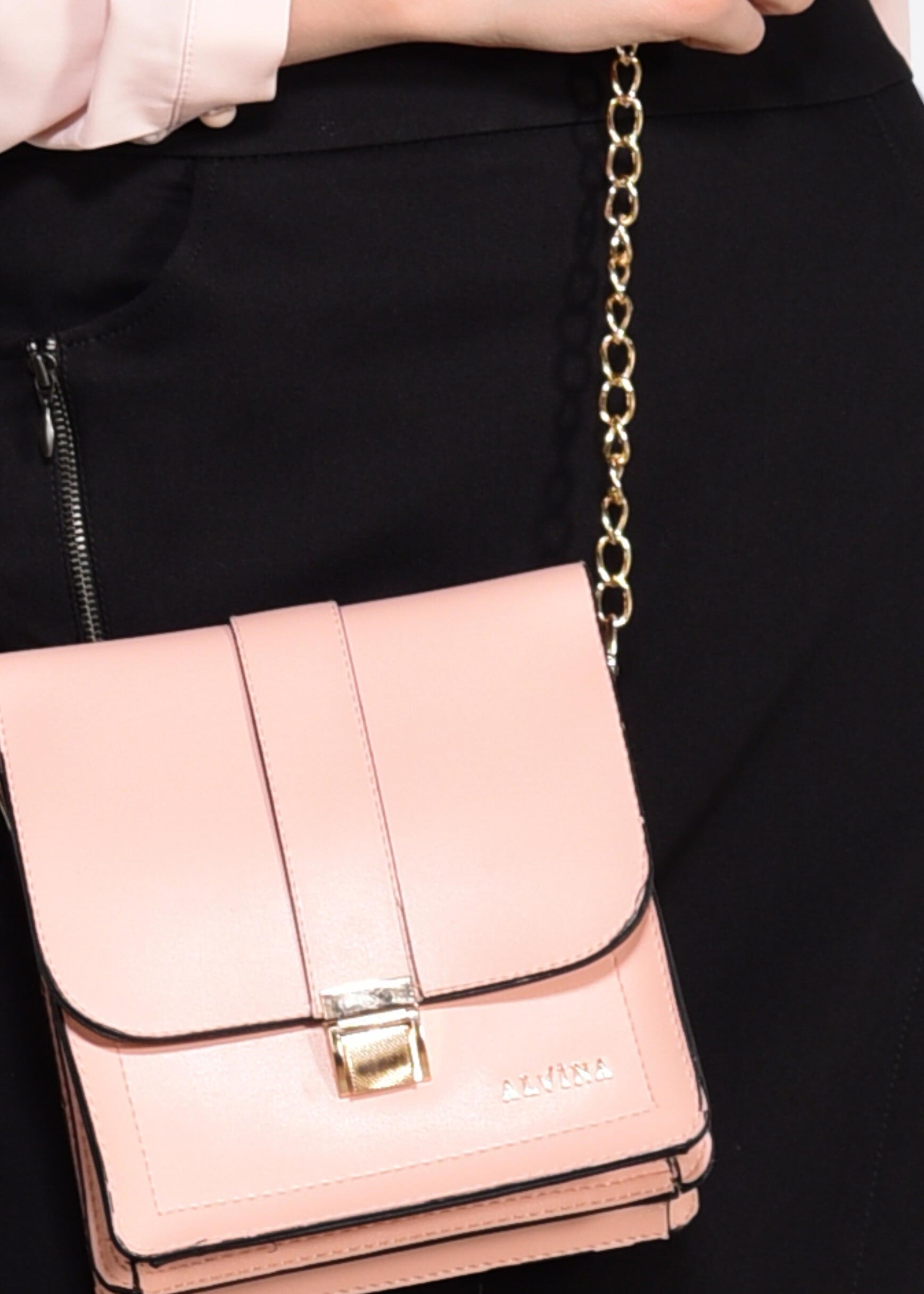 Tesettür giyim SİYAH FERMUAR DETAYLI ETEK 6179