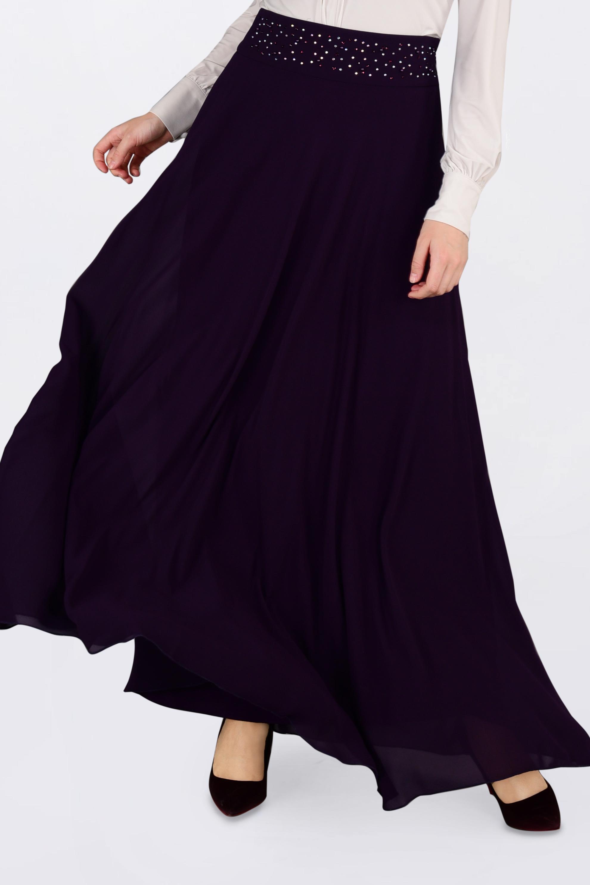 Hijab clothing DAMSON 6194 NEW MULTİ ŞİFON ETEK 38/46