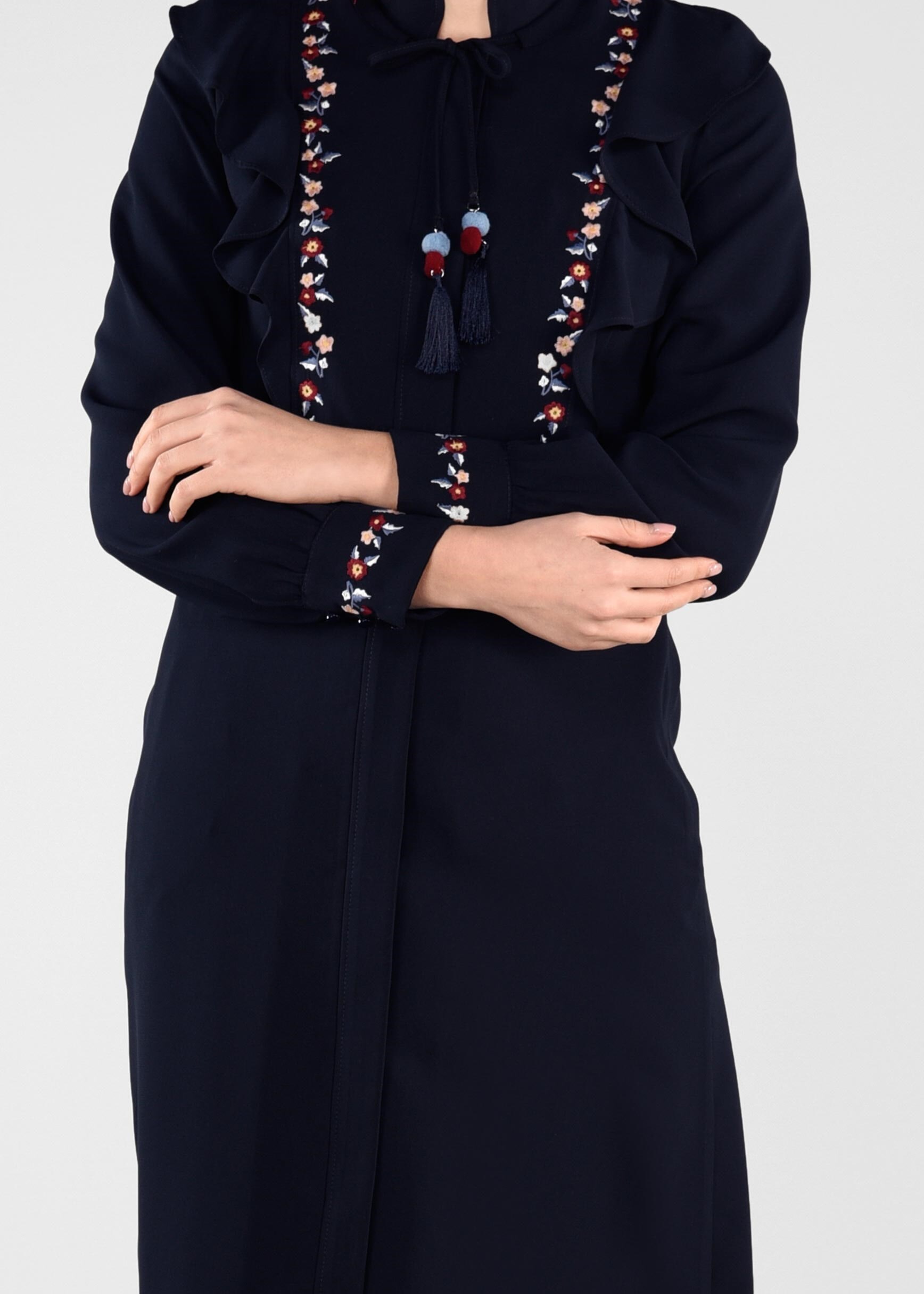 Tesettür giyim LACİVERT 8263 ESMA 6331 FERACE 38/46 TEK40