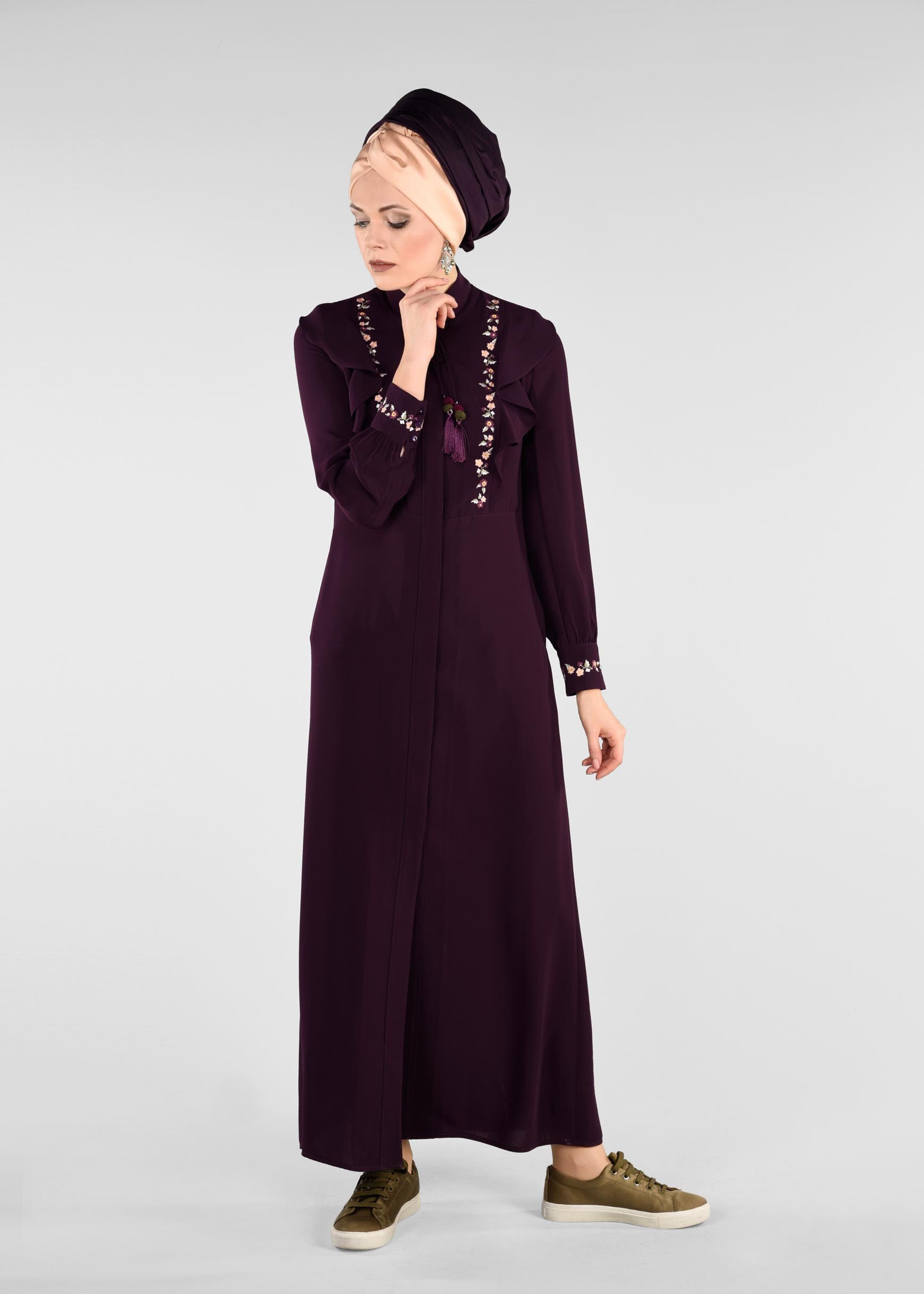 Tesettür giyim MÜRDÜM 8263 ESMA 6331 FERACE 38/46 TEK40