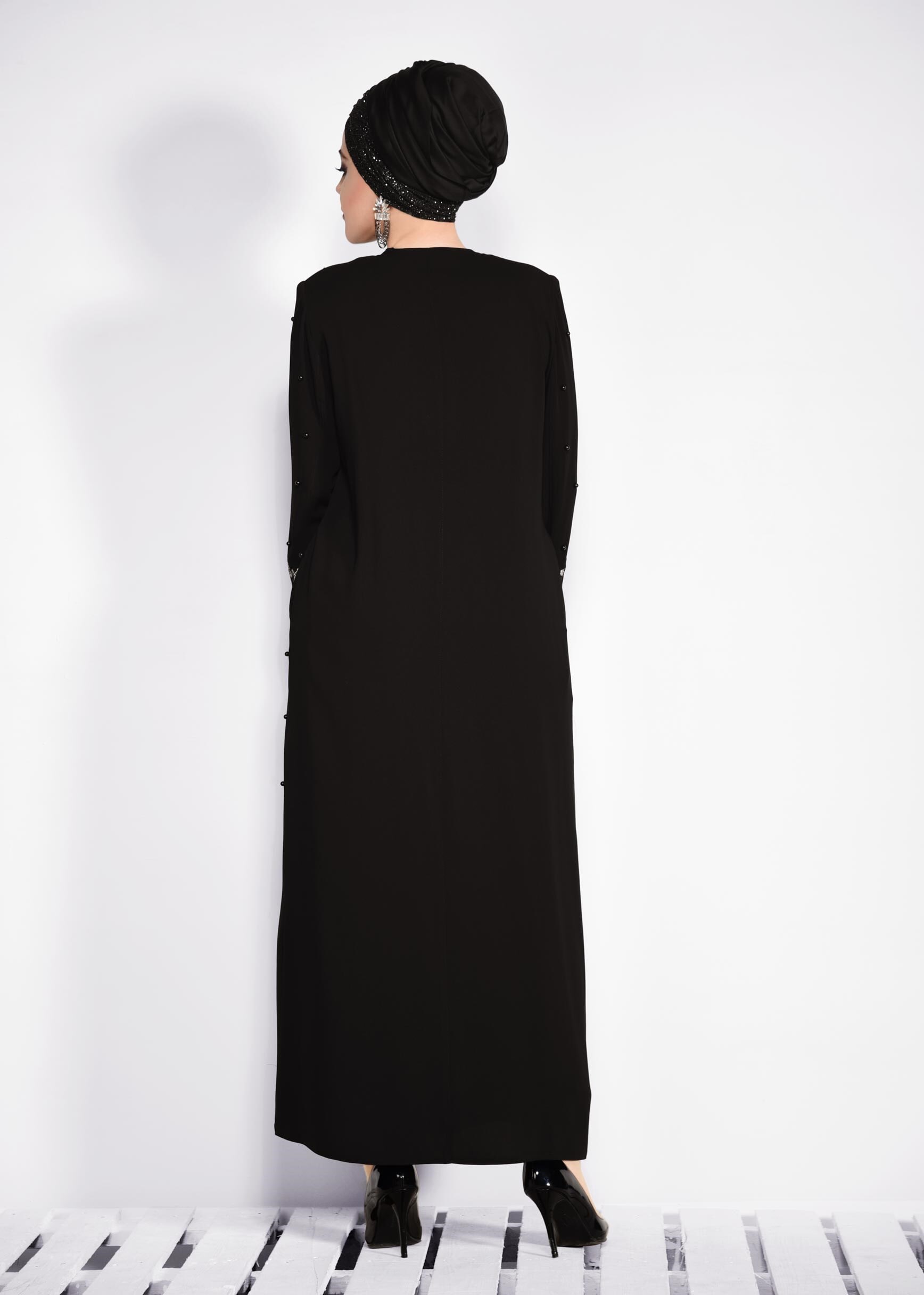 Hijab clothing BLACK 8265 VİRONA FERACE 46/52 TEK44