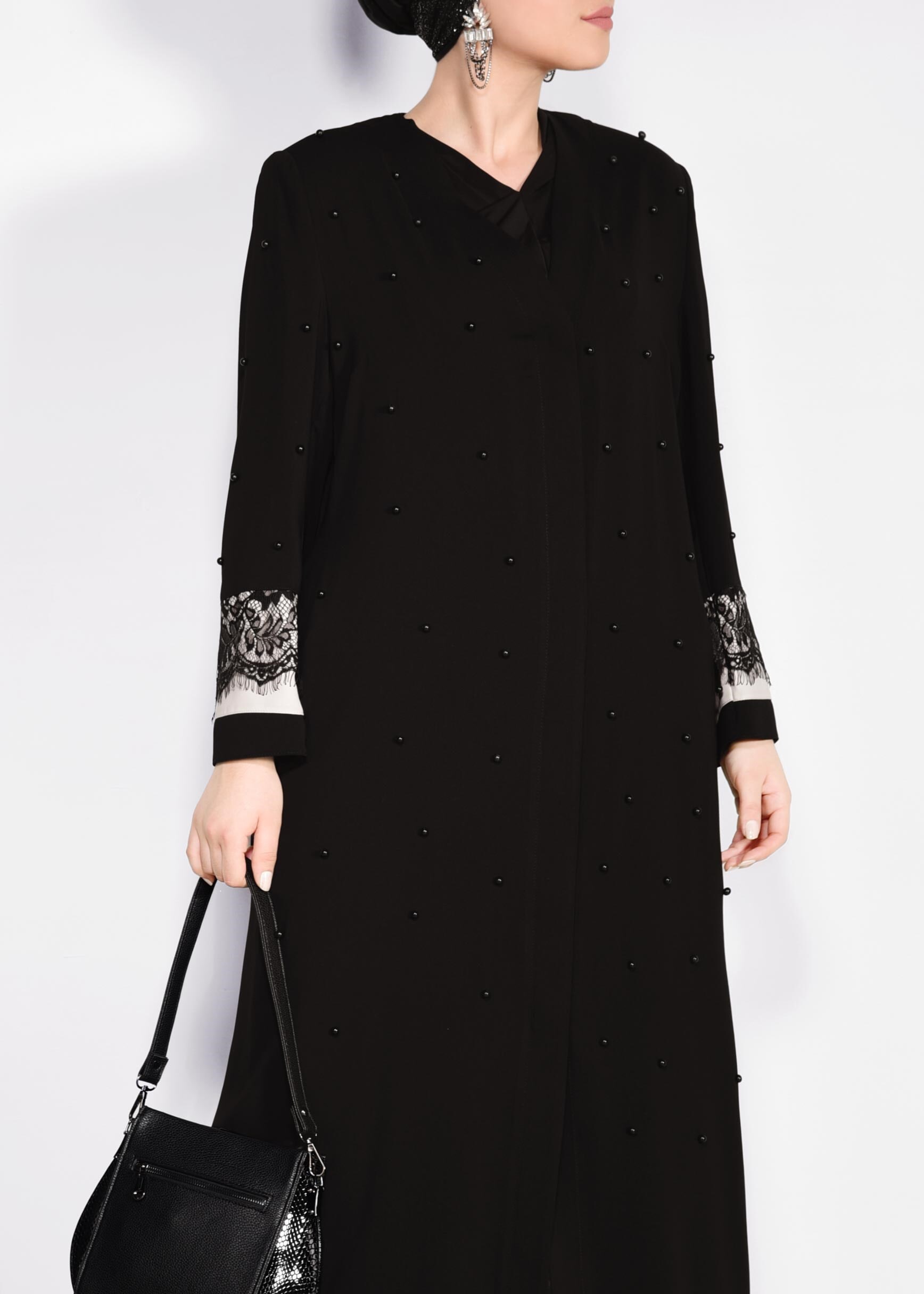 Hijab clothing BLACK 8265 VİRONA FERACE 46/52 TEK44