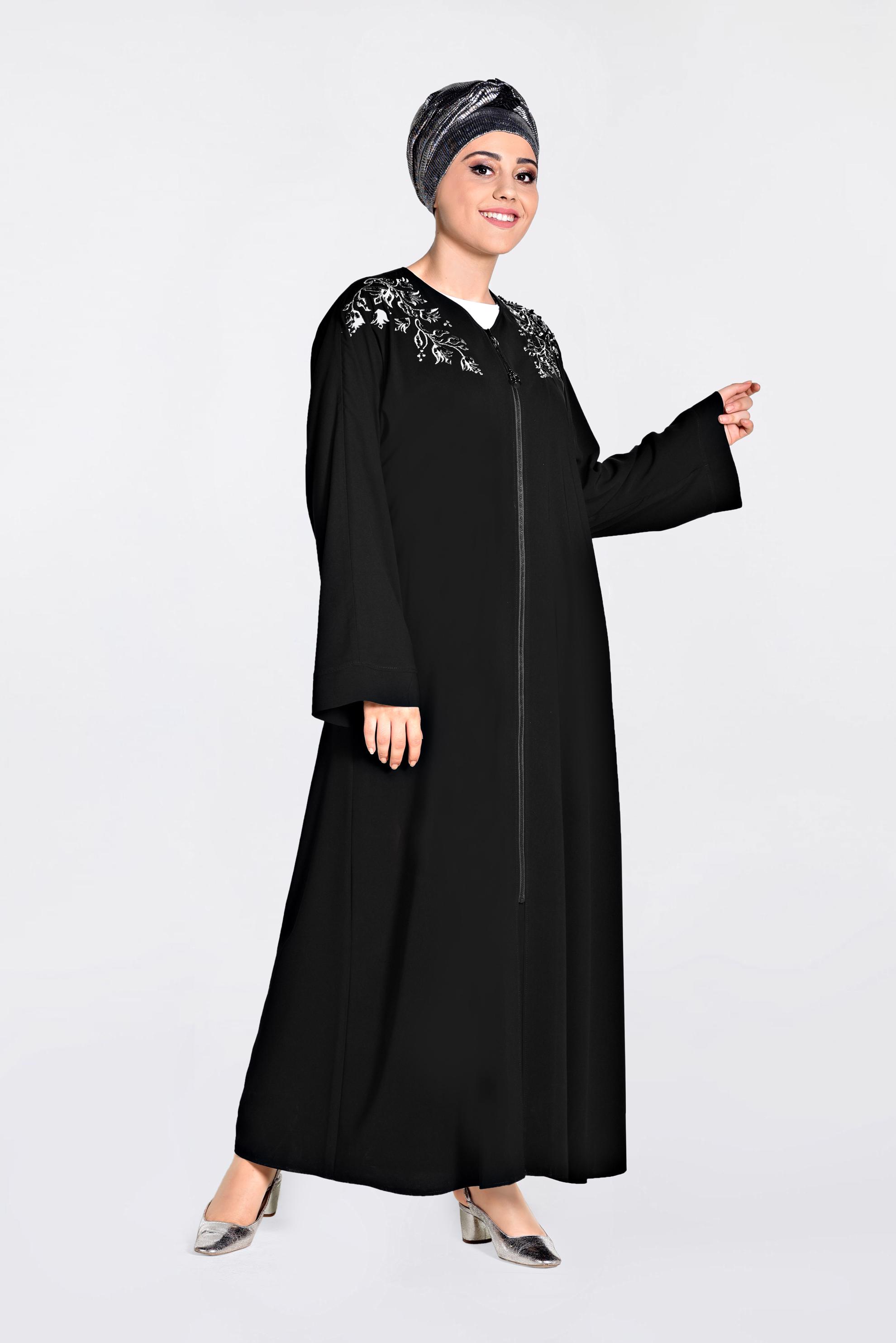 Hijab clothing BLACK 8278 GİNO FERACE 42/48 TEK40