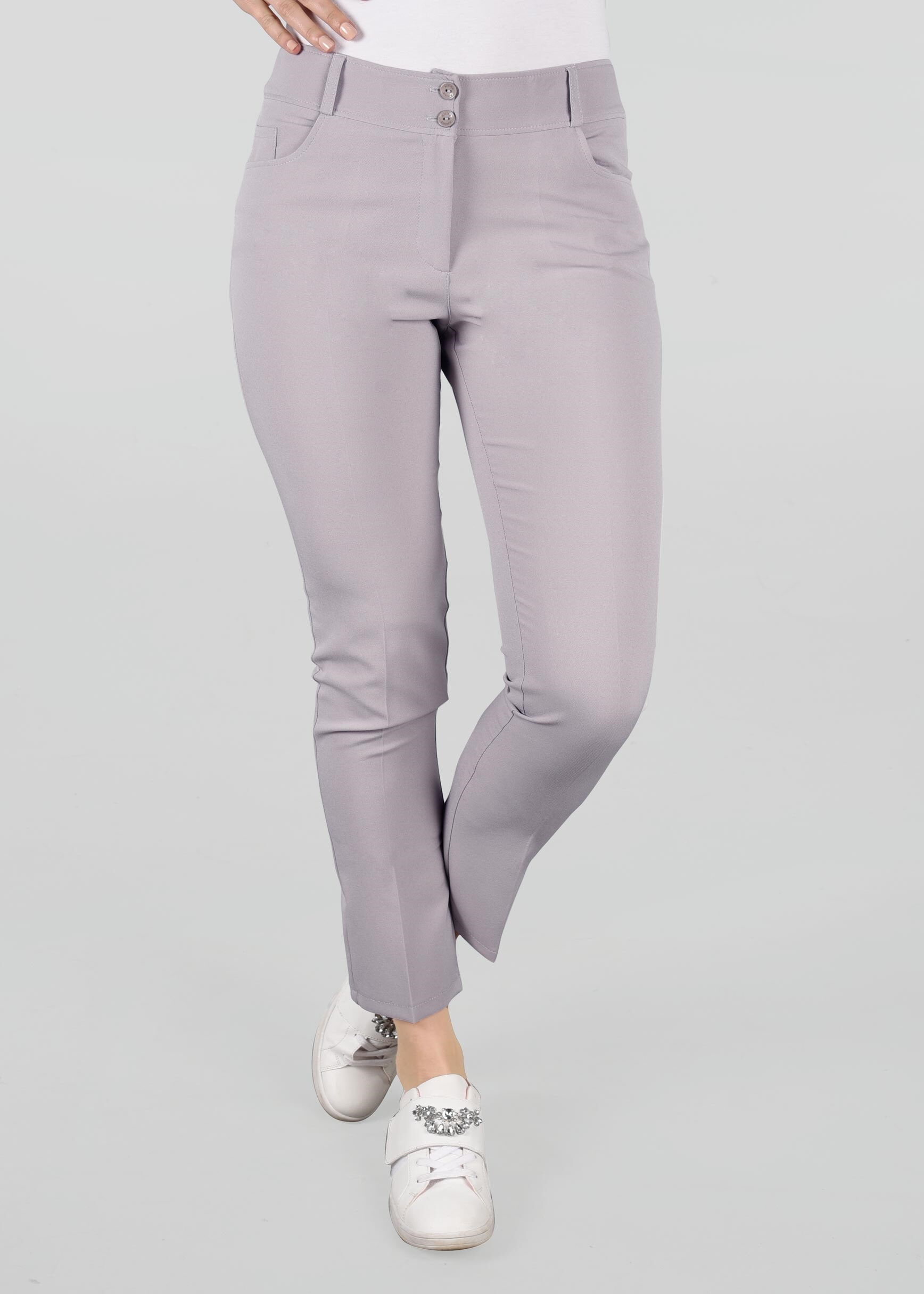 Tesettür giyim GRİ KLASİK KESİM PANTOLON 7287