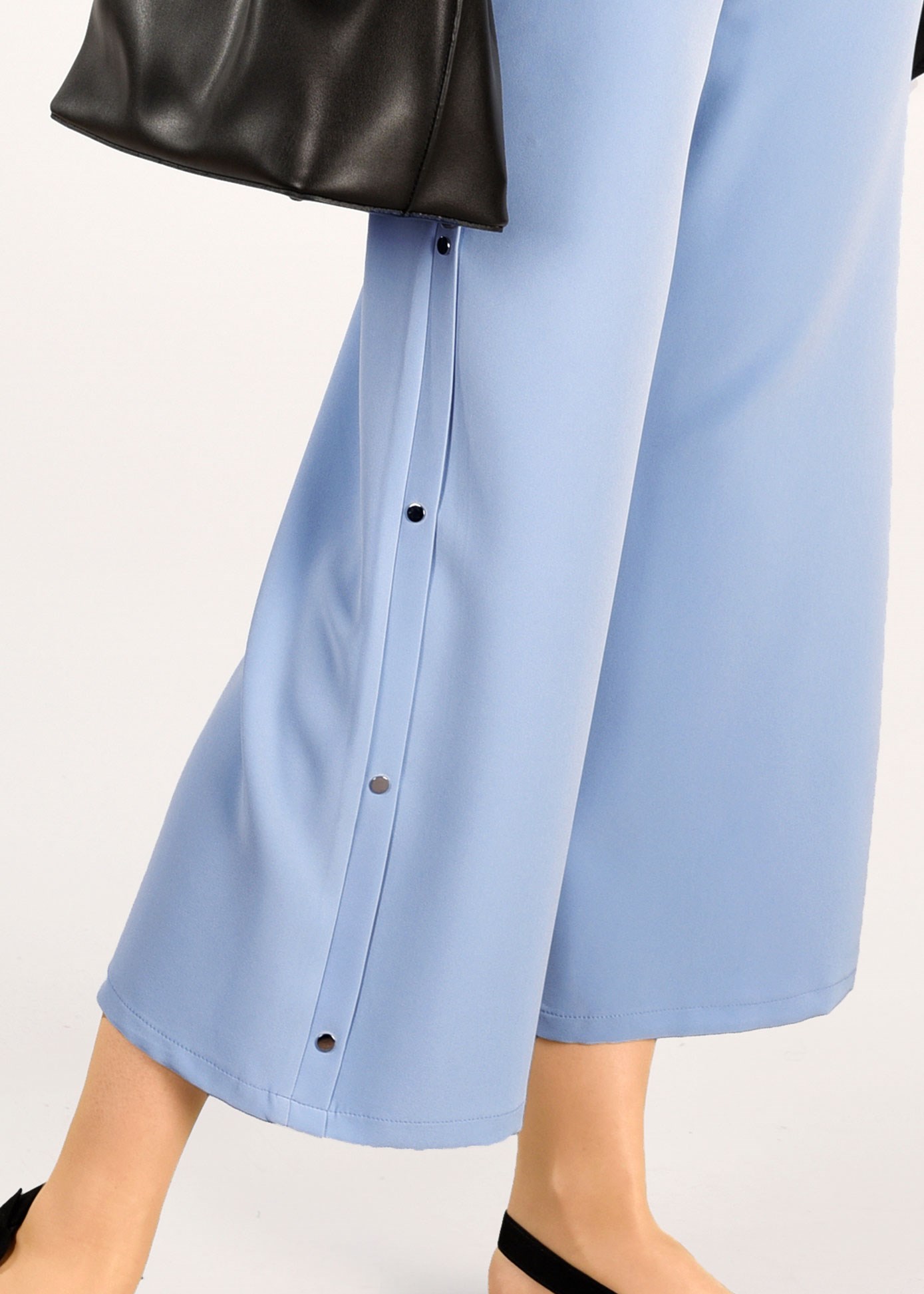 Tesettür giyim MAVİ ÇITÇIT DETAYLI PANTOLON 7288