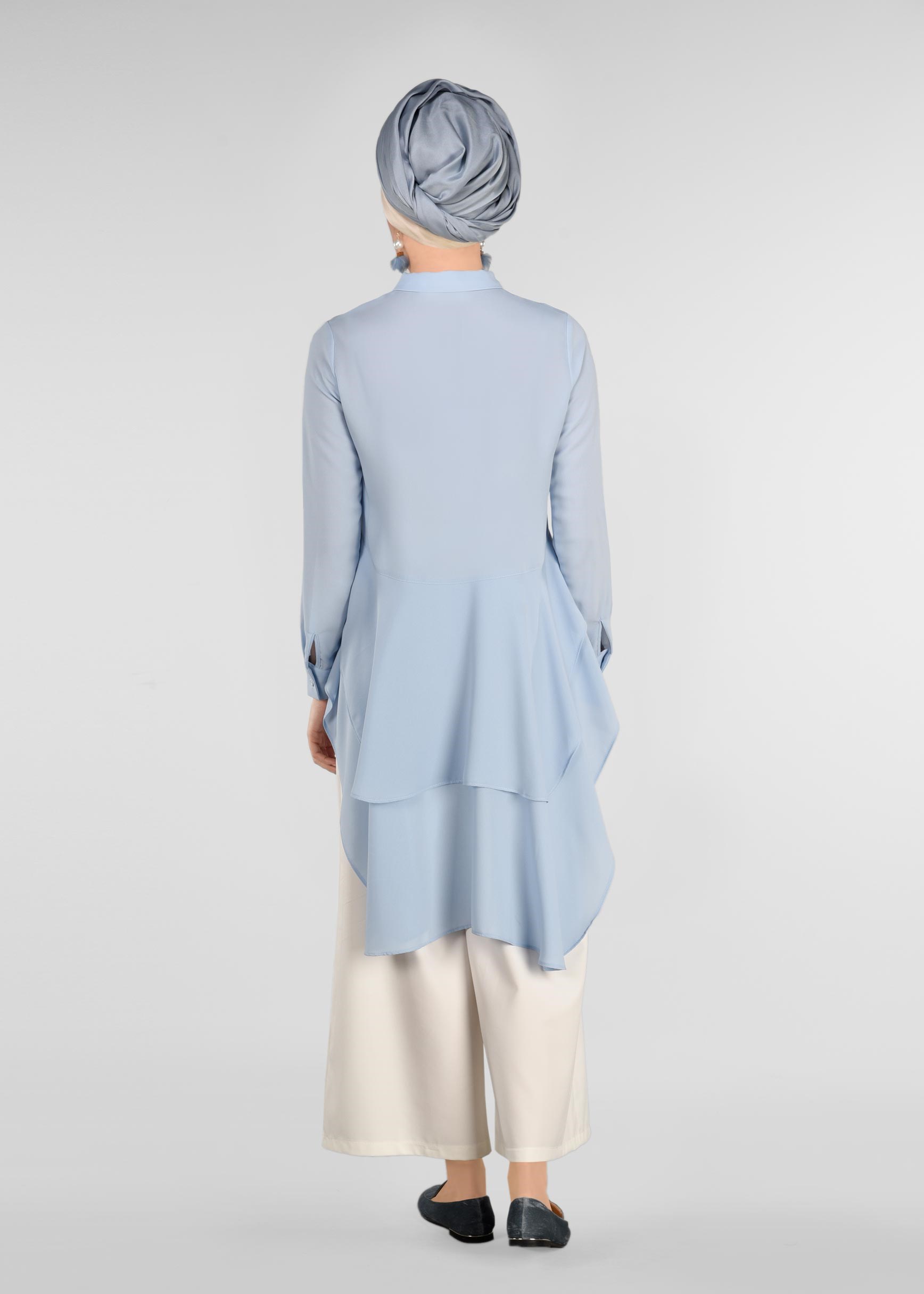 Tesettür giyim BEYAZ SALAŞ PANTOLON 7290