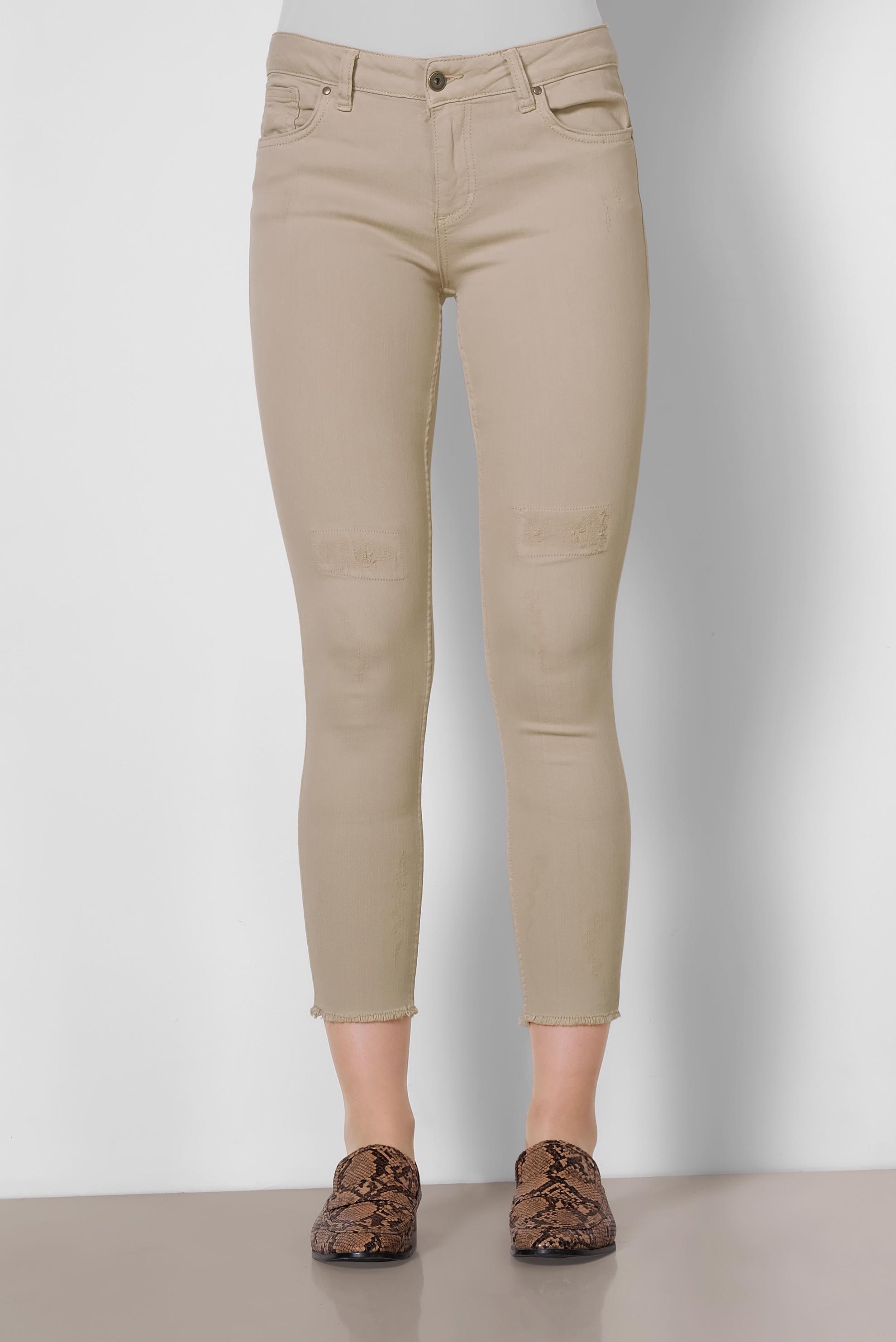 Tesettür giyim BEJ BİLEK KISMI PÜSKÜLLÜ PANTOLON 7303