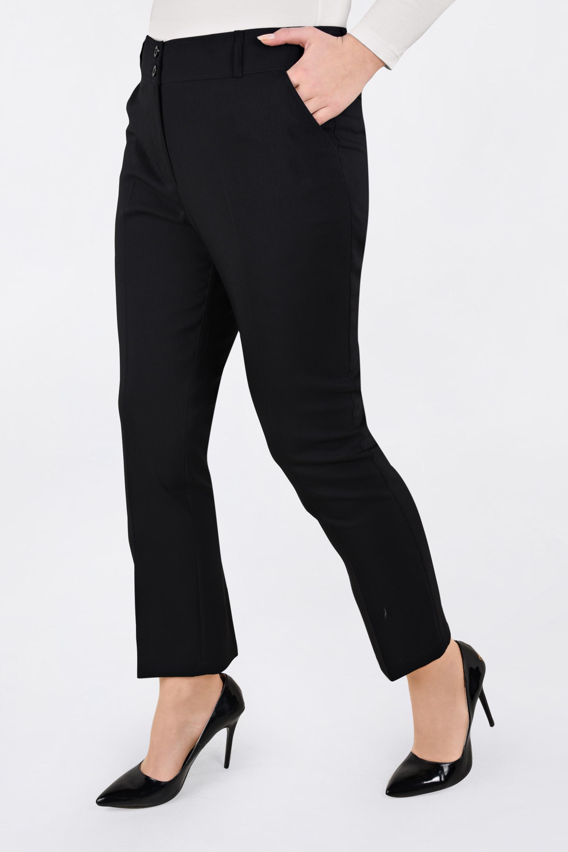 Tesettür giyim SİYAH BORU PAÇA PANTOLON 7306