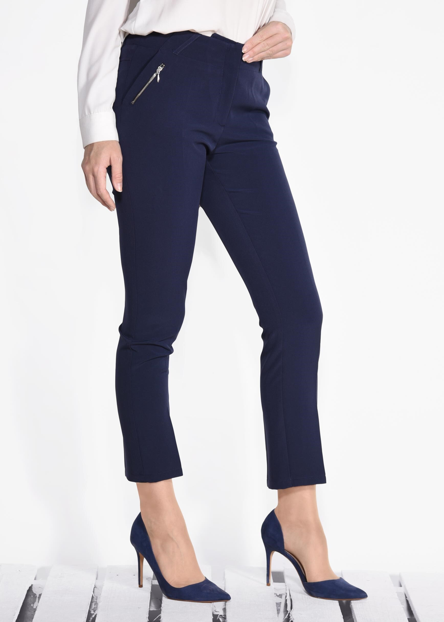 Tesettür giyim LACİVERT FERMUAR DETAYLI PANTOLON 7308