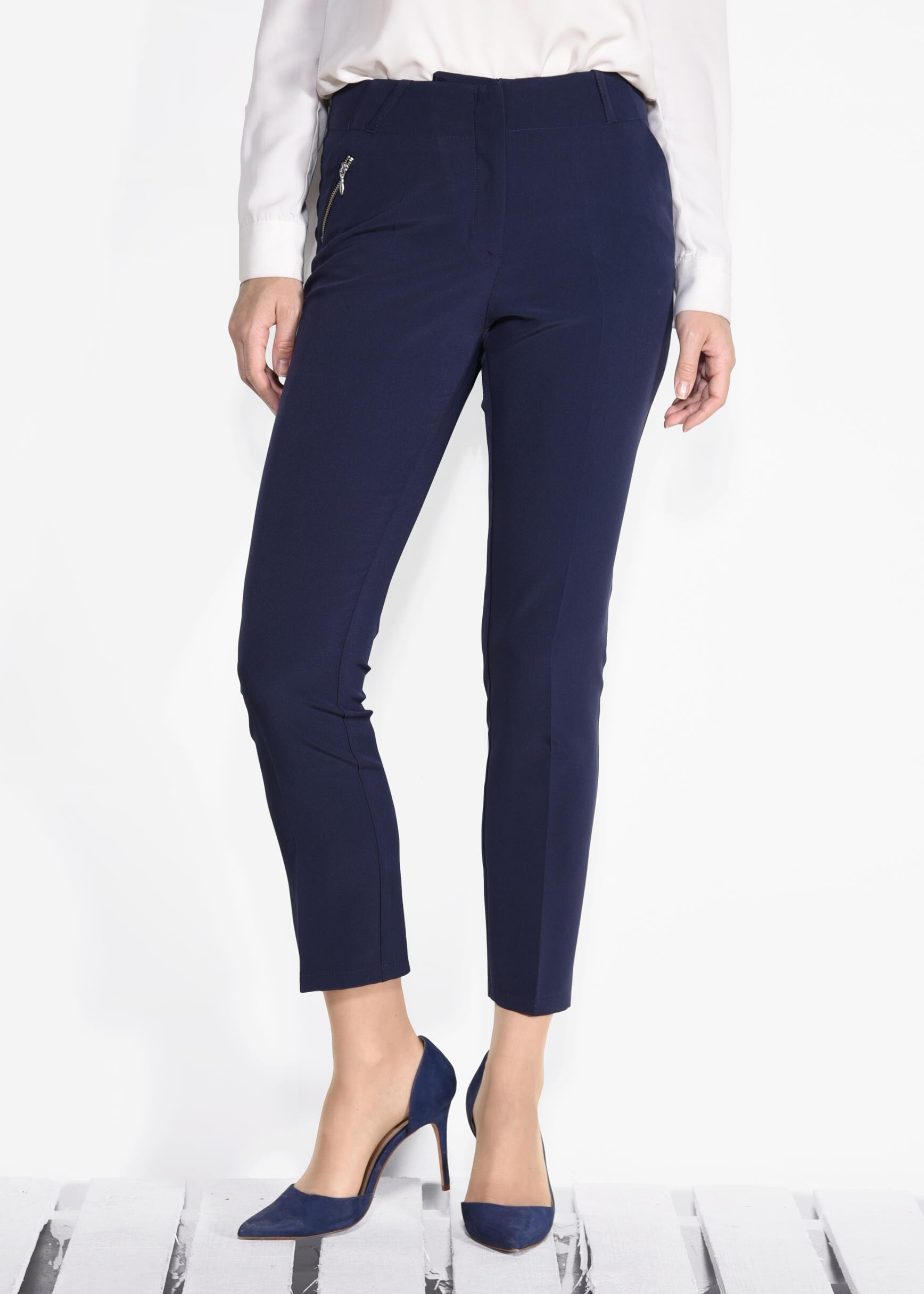 Tesettür giyim LACİVERT FERMUAR DETAYLI PANTOLON 7308