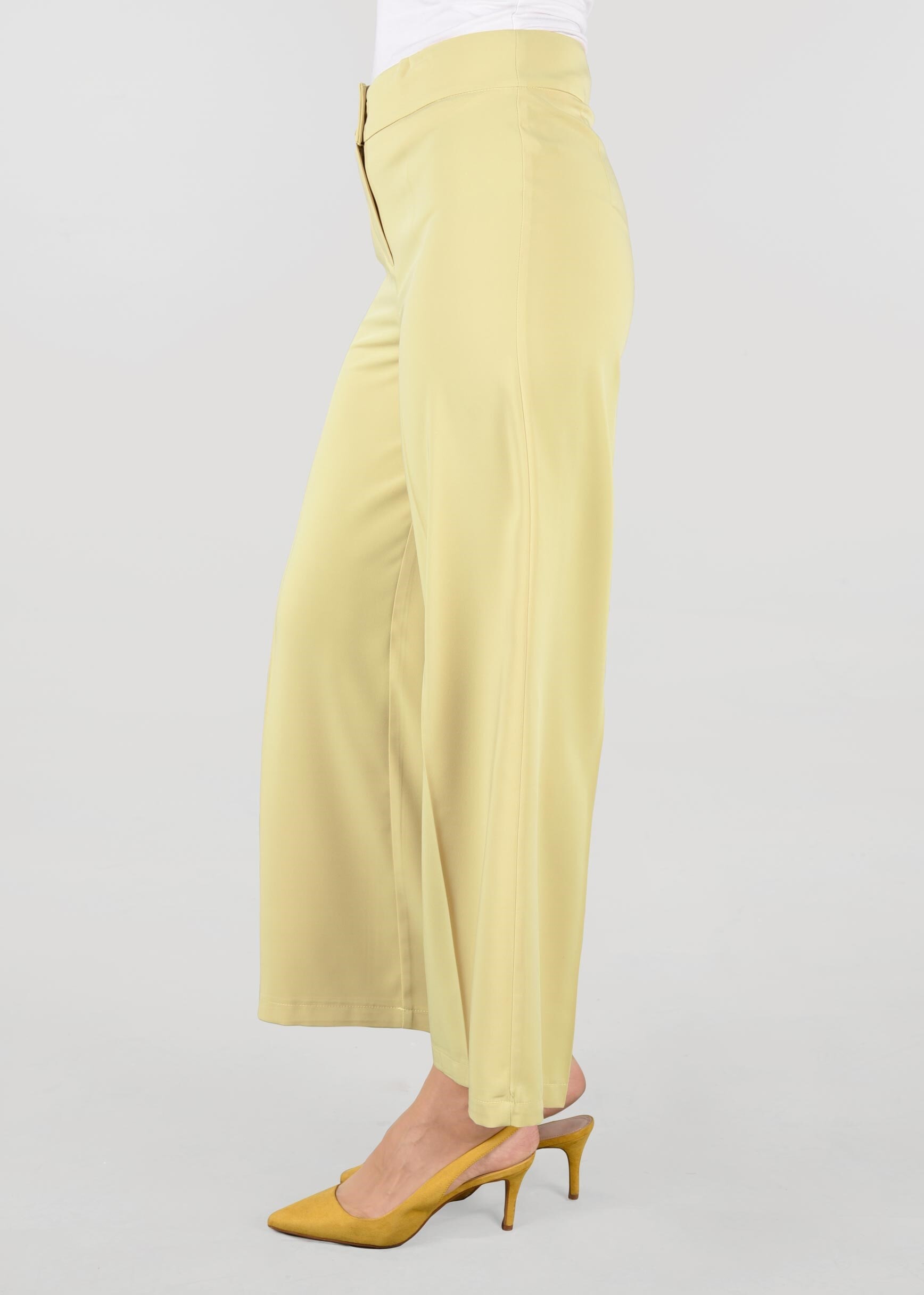 Tesettür giyim SARI BOL PAÇA PANTOLON 7317