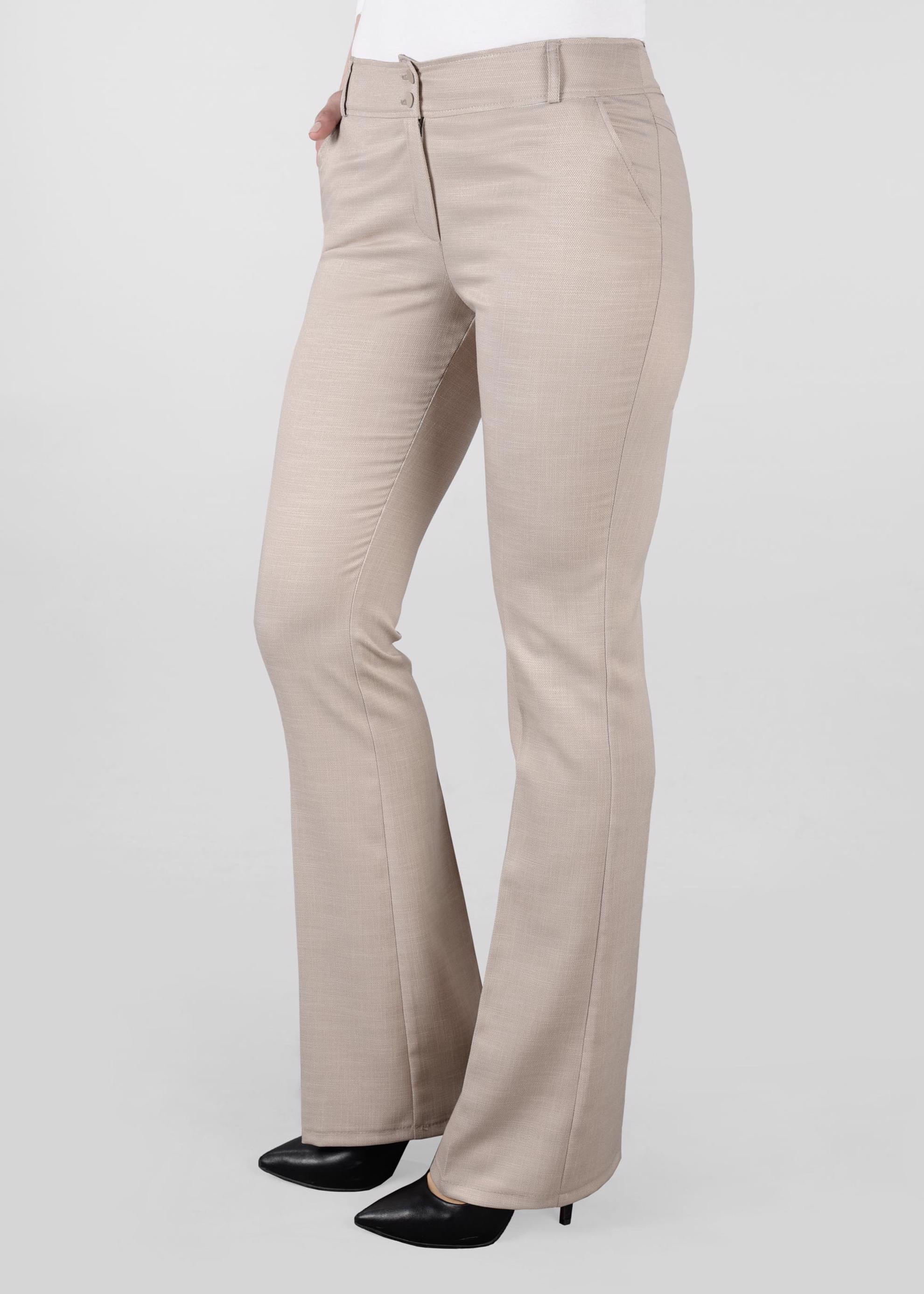 Tesettür giyim BEJ KLASİK KESİM BOL PAÇA PANTOLON 7320