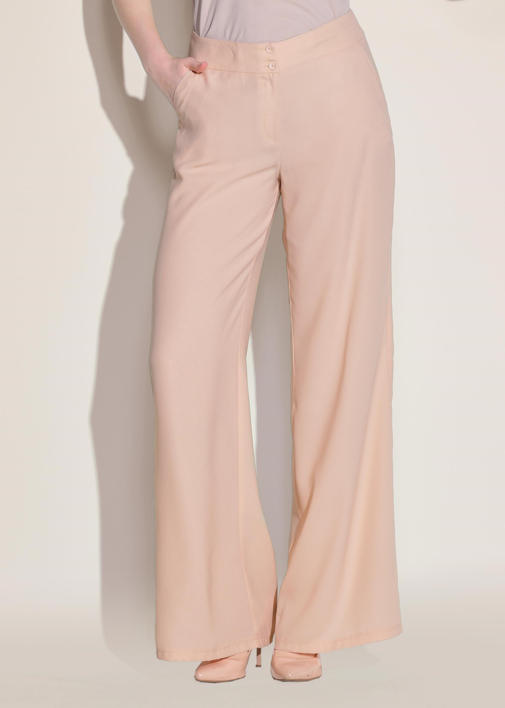 Tesettür giyim PUDRA BOL PAÇA PANTOLON 7321