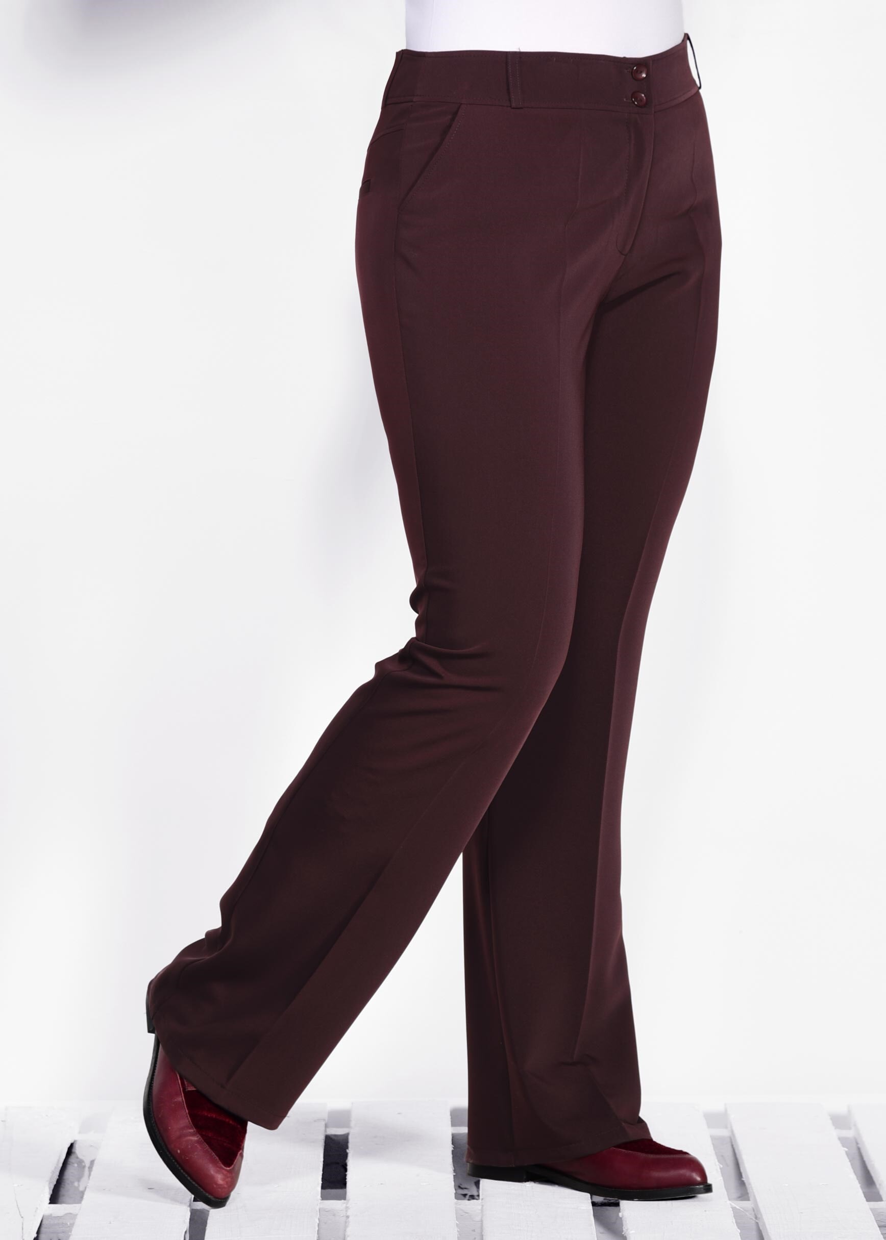 Tesettür giyim MÜRDÜM YÜKSEL BEL PANTOLON 7325