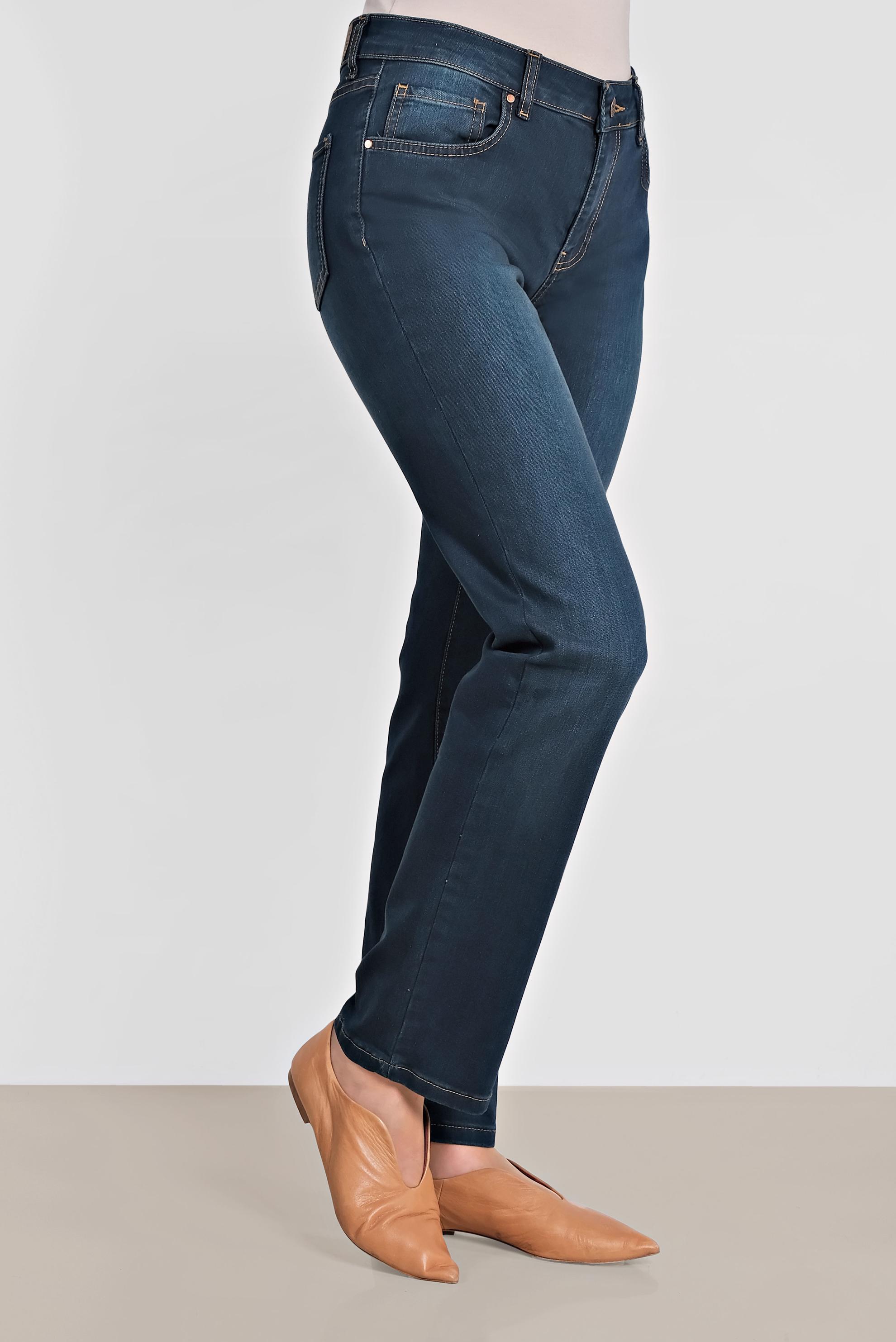 Tesettür giyim LACİVERT BORU PAÇA DENİM PANTOLON 7329