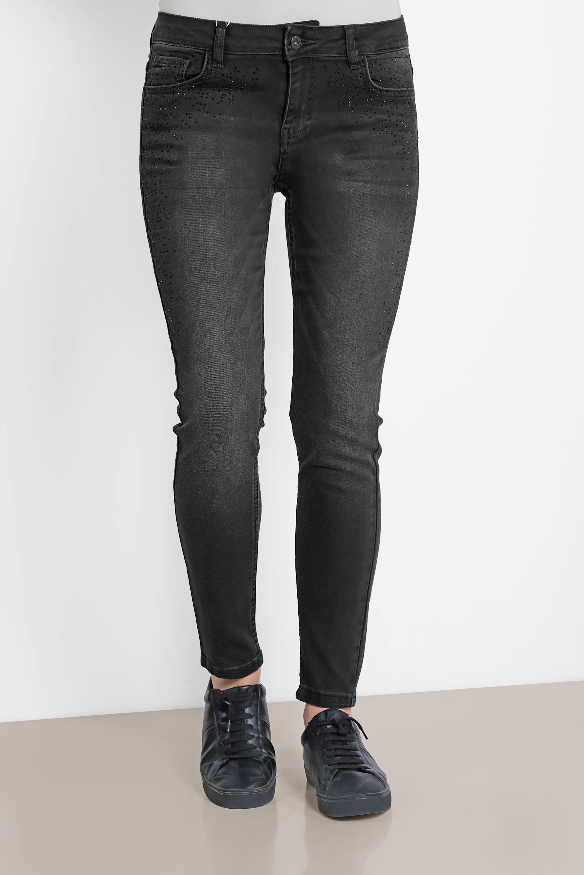 Tesettür giyim SİYAH DENİM PANTOLON 7336