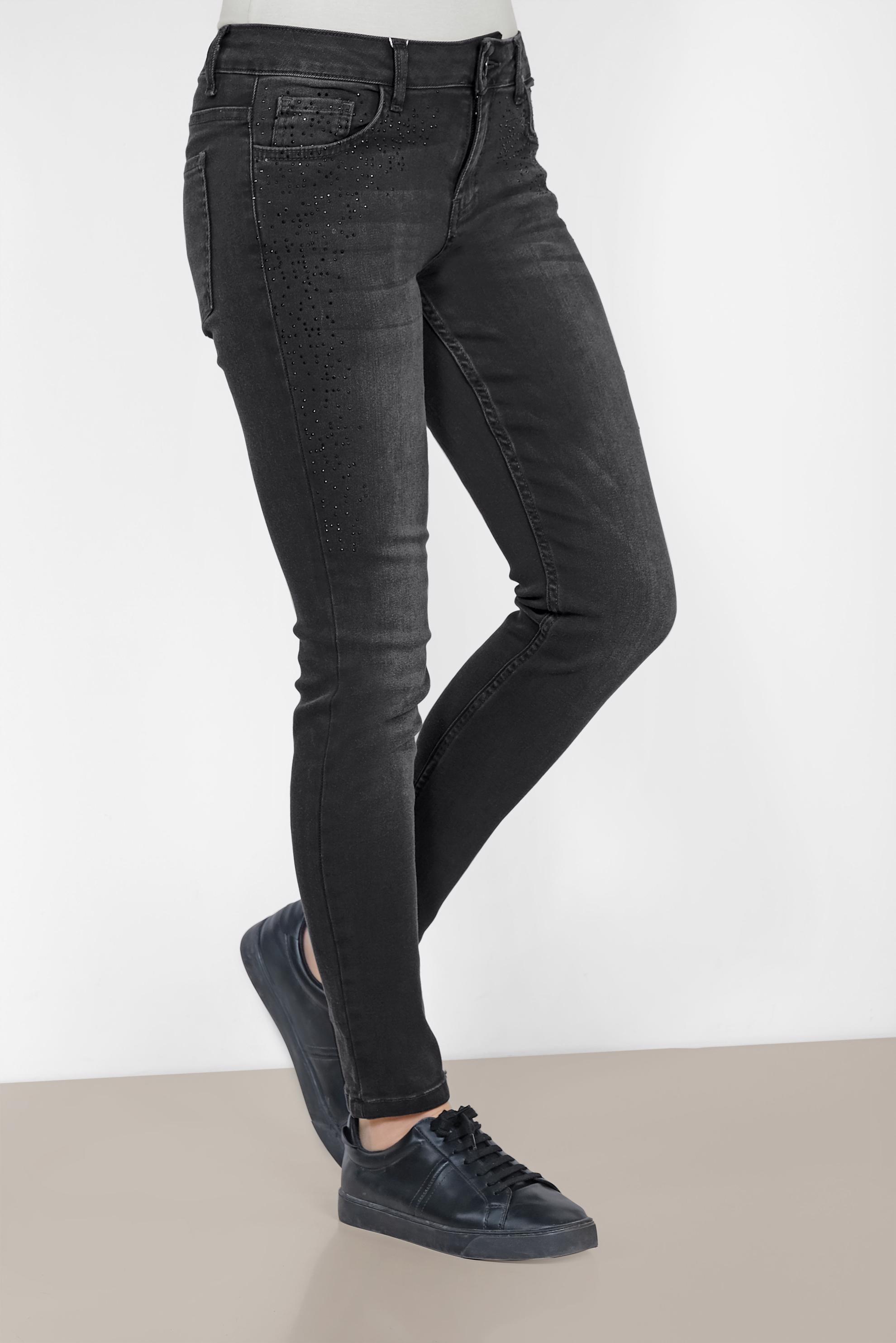 Tesettür giyim SİYAH DENİM PANTOLON 7336