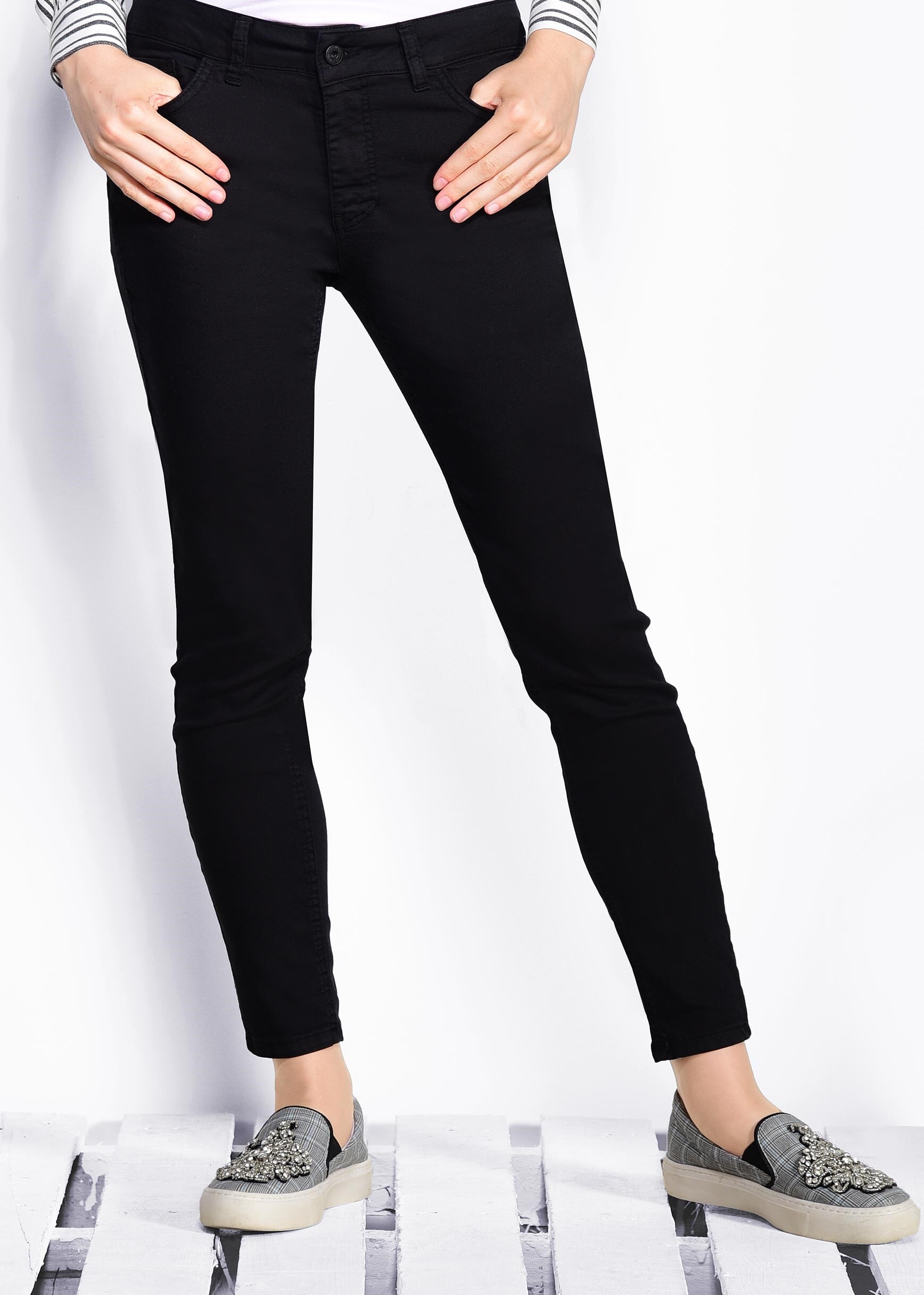 Tesettür giyim SİYAH DÜZ PANTOLON 7337