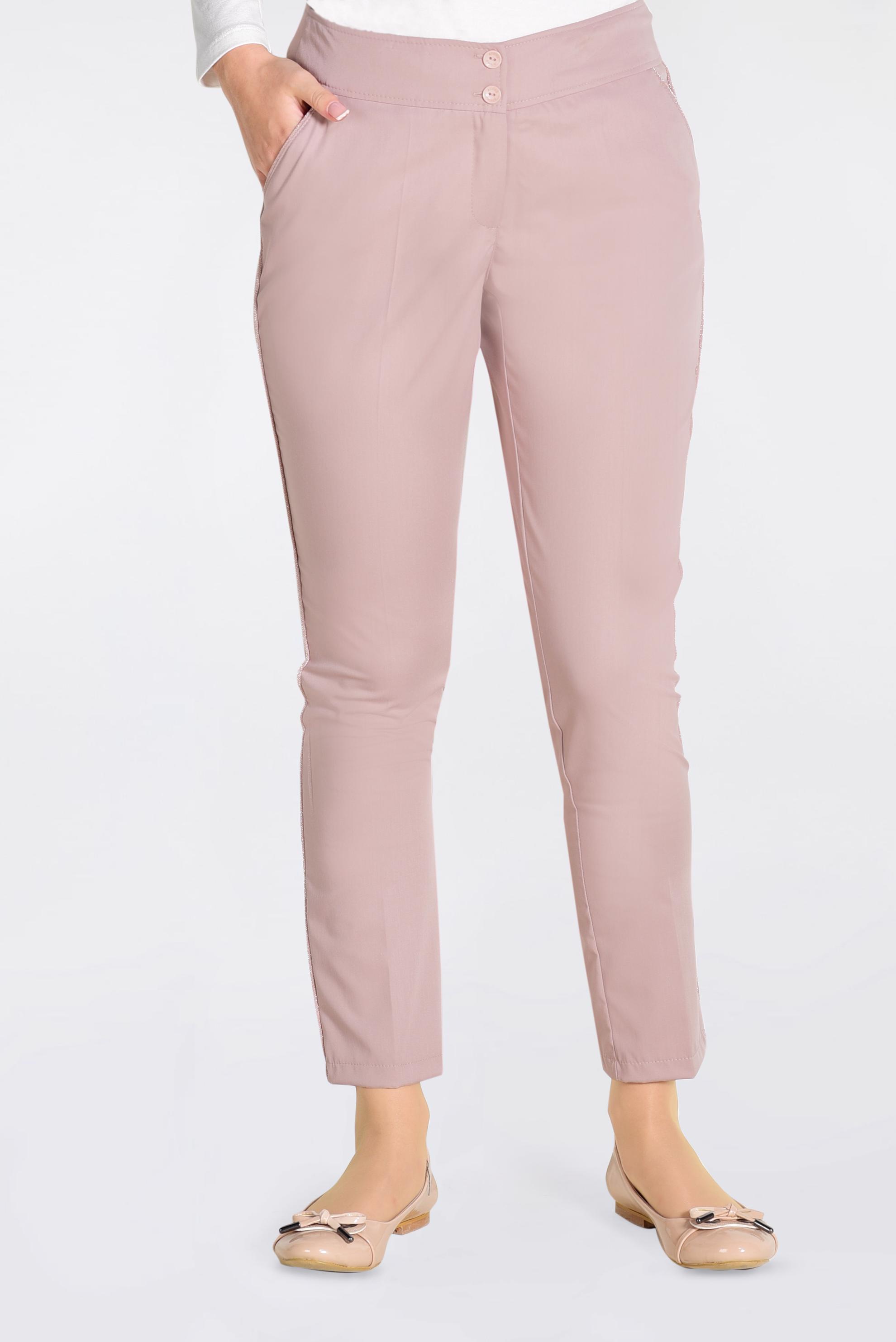 Tesettür giyim PUDRA ŞERİT DETAYLI PANTOLON 7339