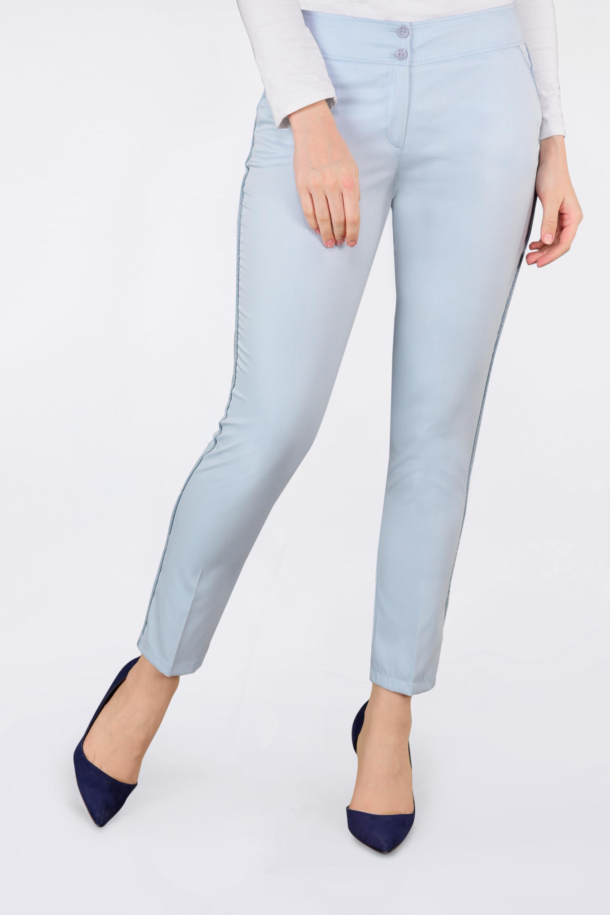 Tesettür giyim MAVİ ŞERİT DETAYLI PANTOLON 7339