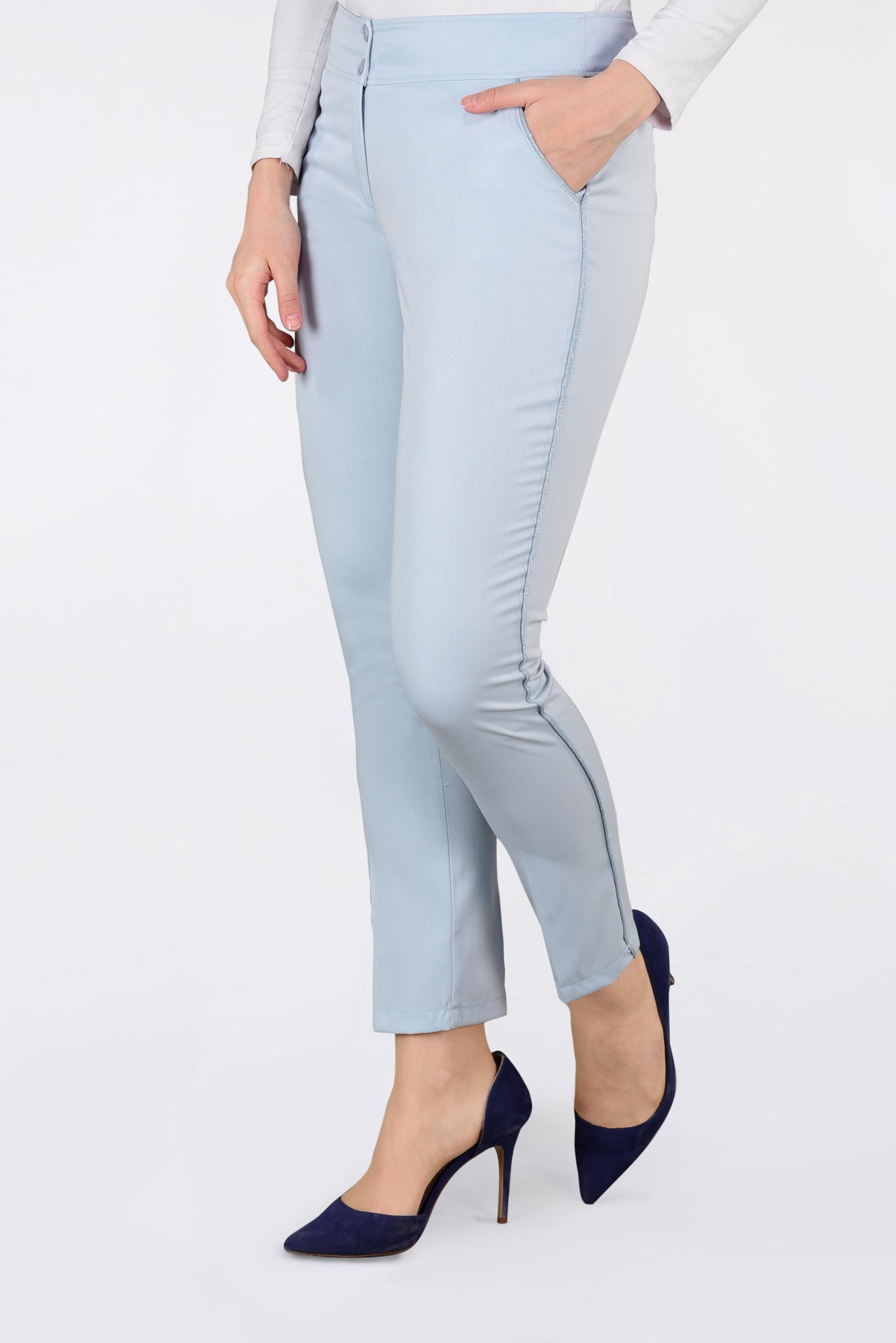 Tesettür giyim MAVİ ŞERİT DETAYLI PANTOLON 7339