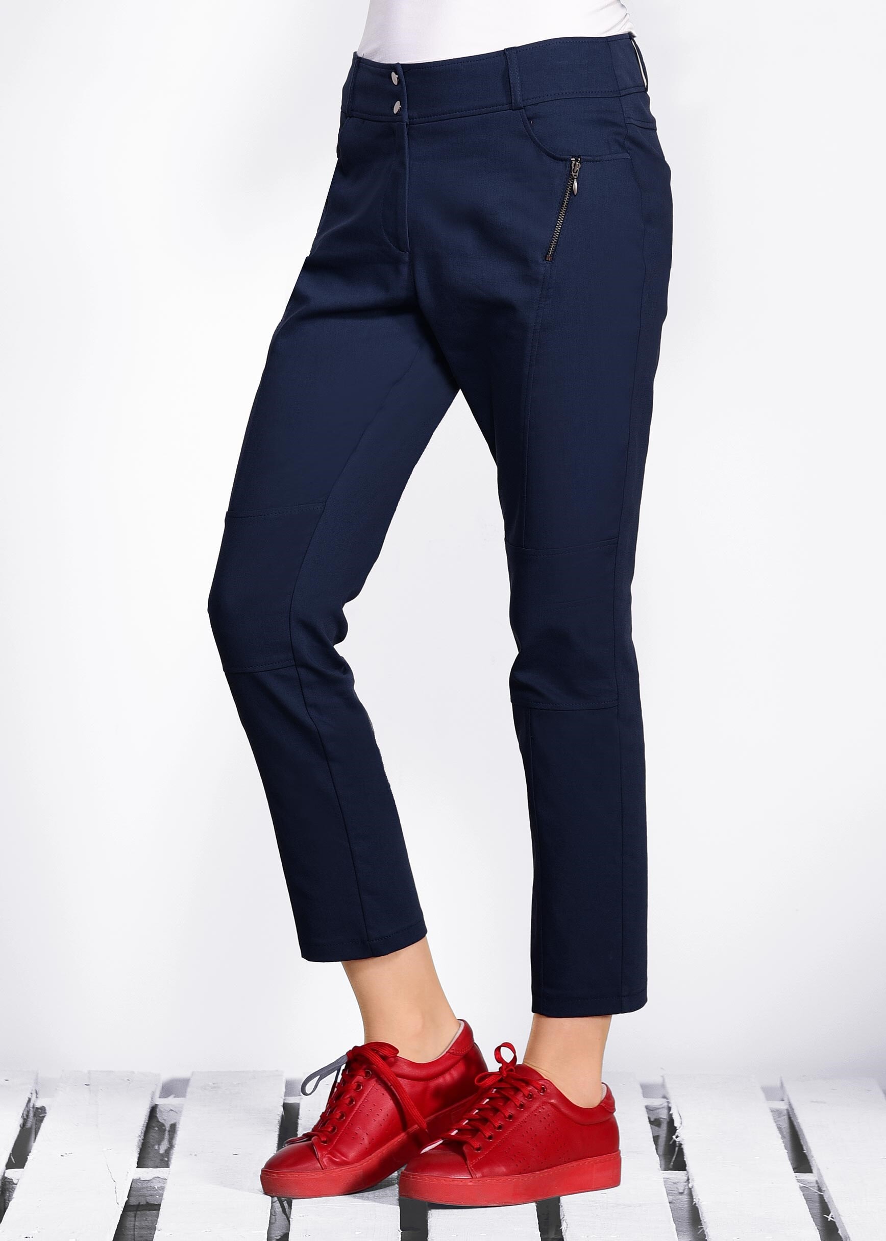 Tesettür giyim LACİVERT FERMUAR DETAYLI PANTOLON 7343