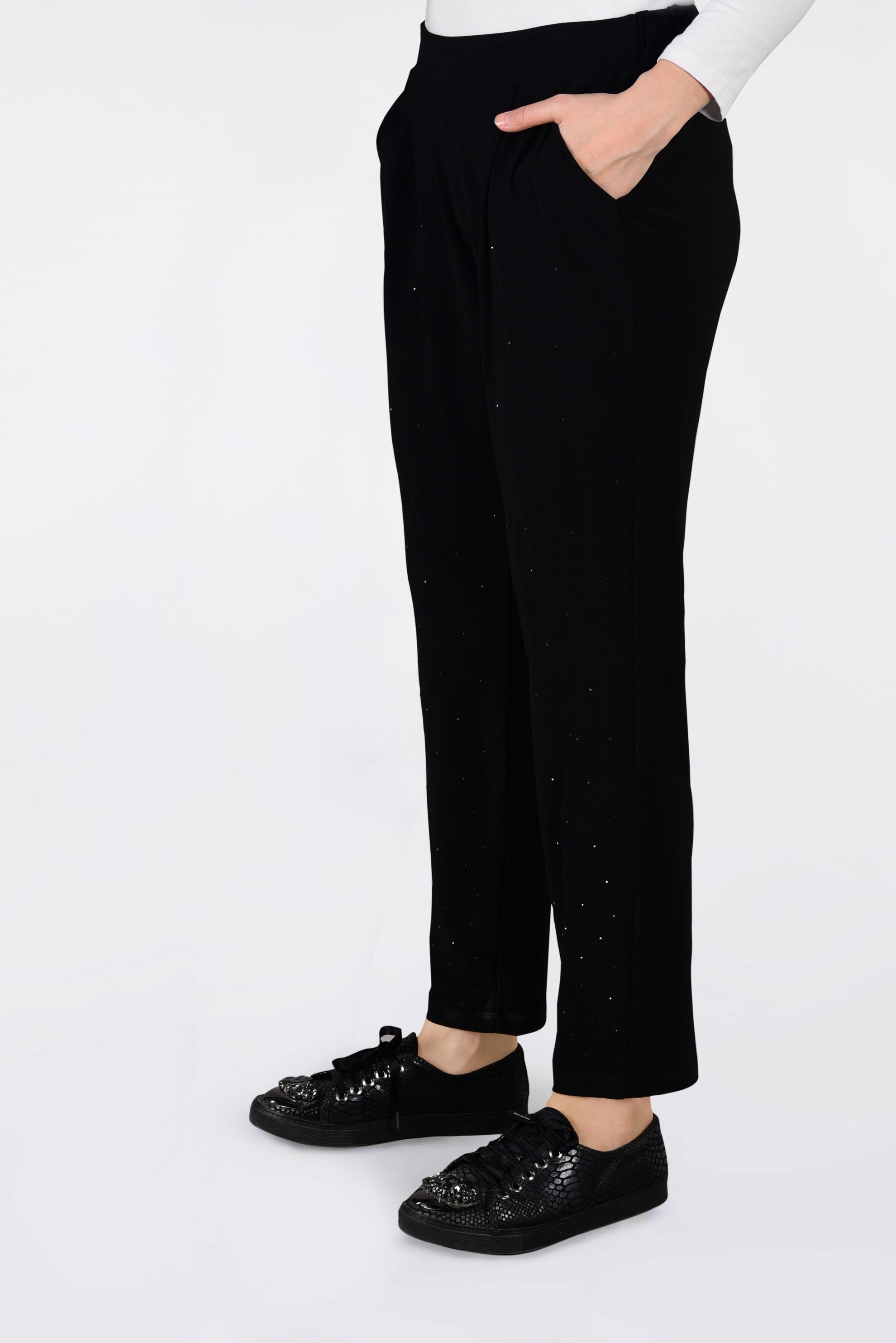 Tesettür giyim SİYAH IŞILTILI PANTOLON 7351