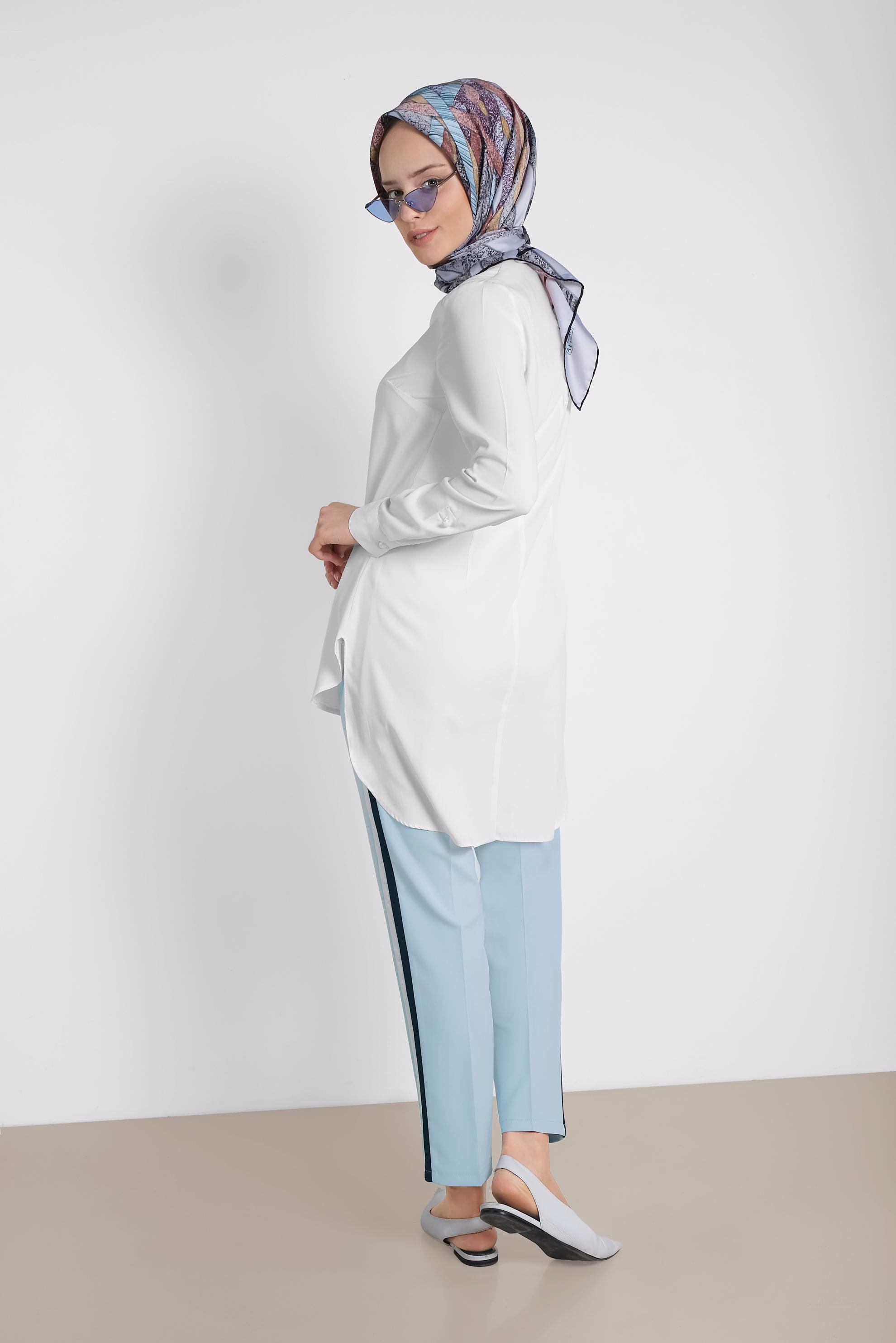 Hijab clothing BLUE 7364 ZADE PANTOLON 36/46 TEK38