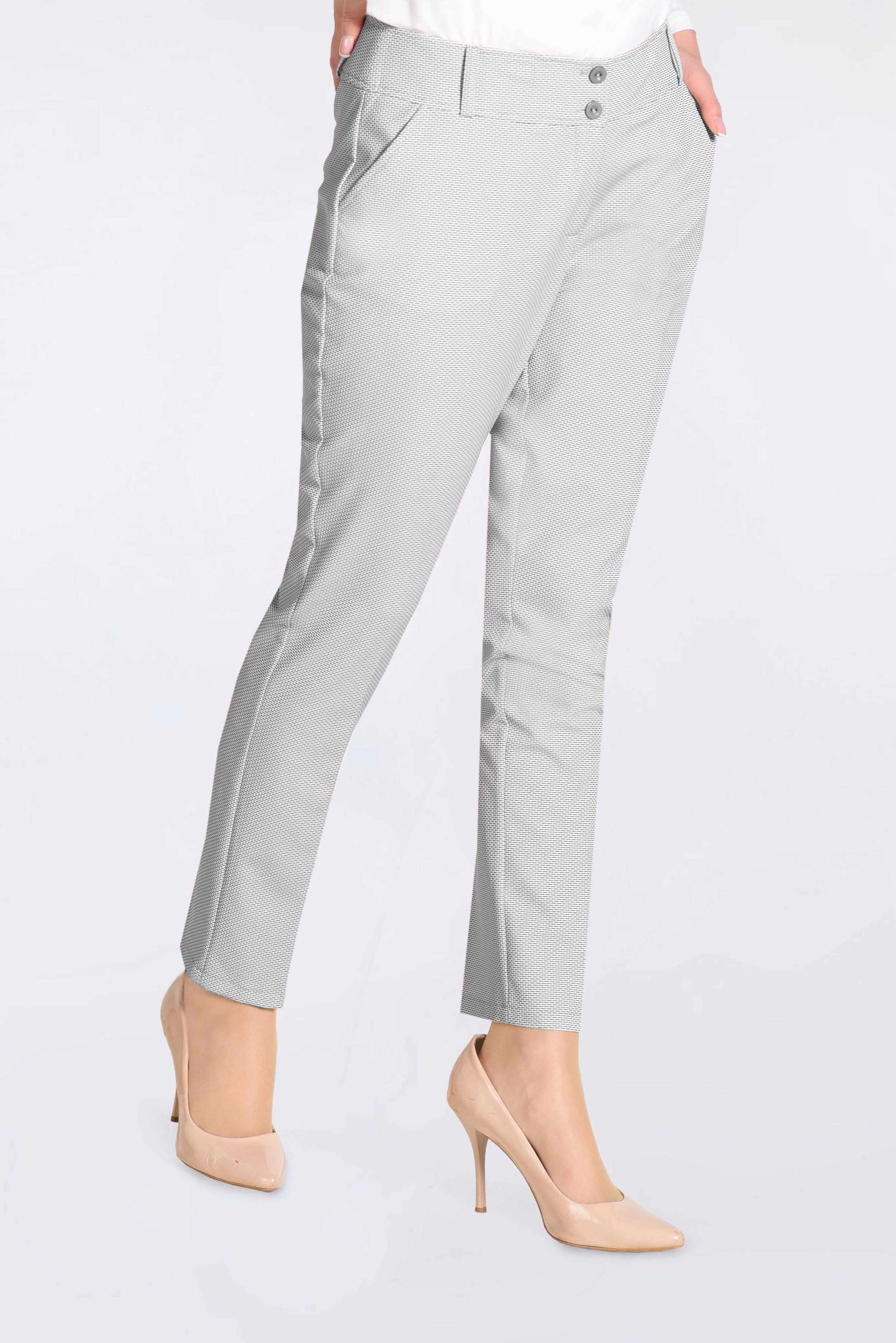 Tesettür giyim GRİ DESENLİ PANTOLON 7375