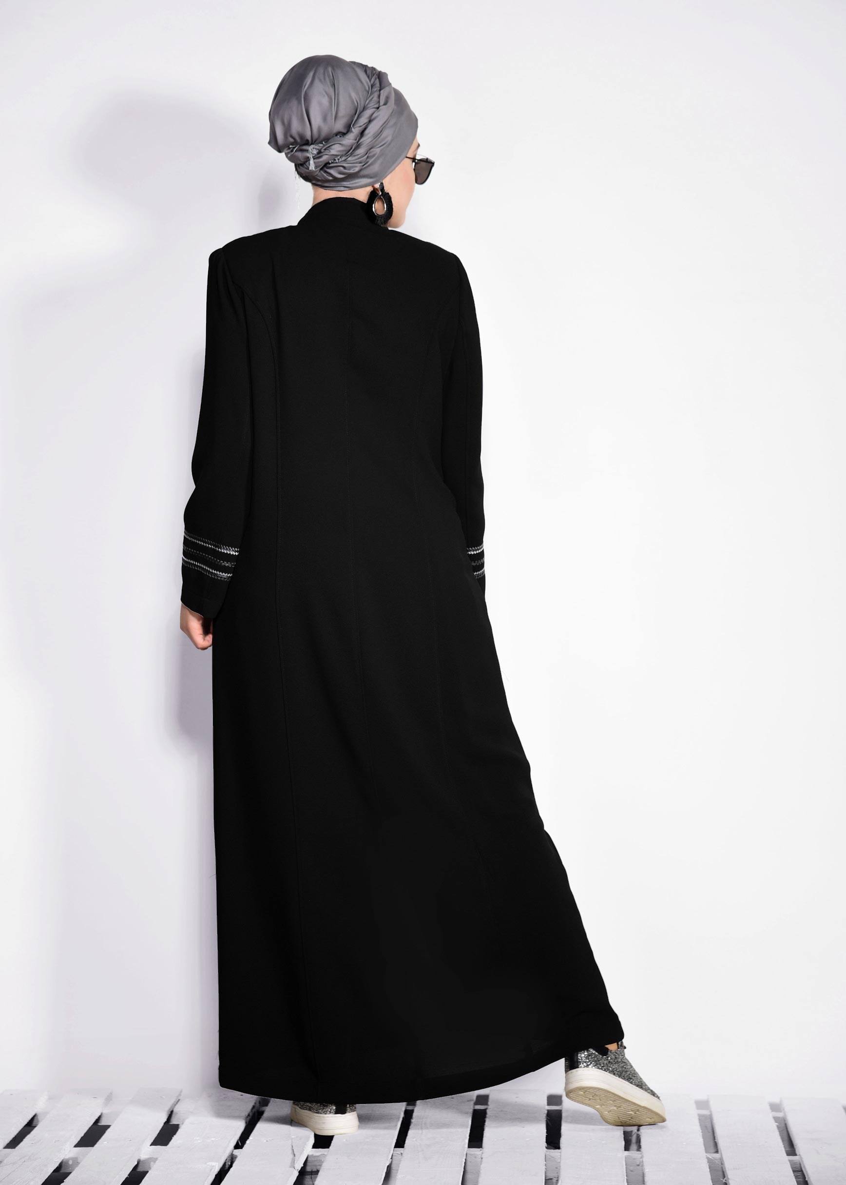 Hijab clothing BLACK 1282 ENİGMA PARDESÜ 46/52 TEK44