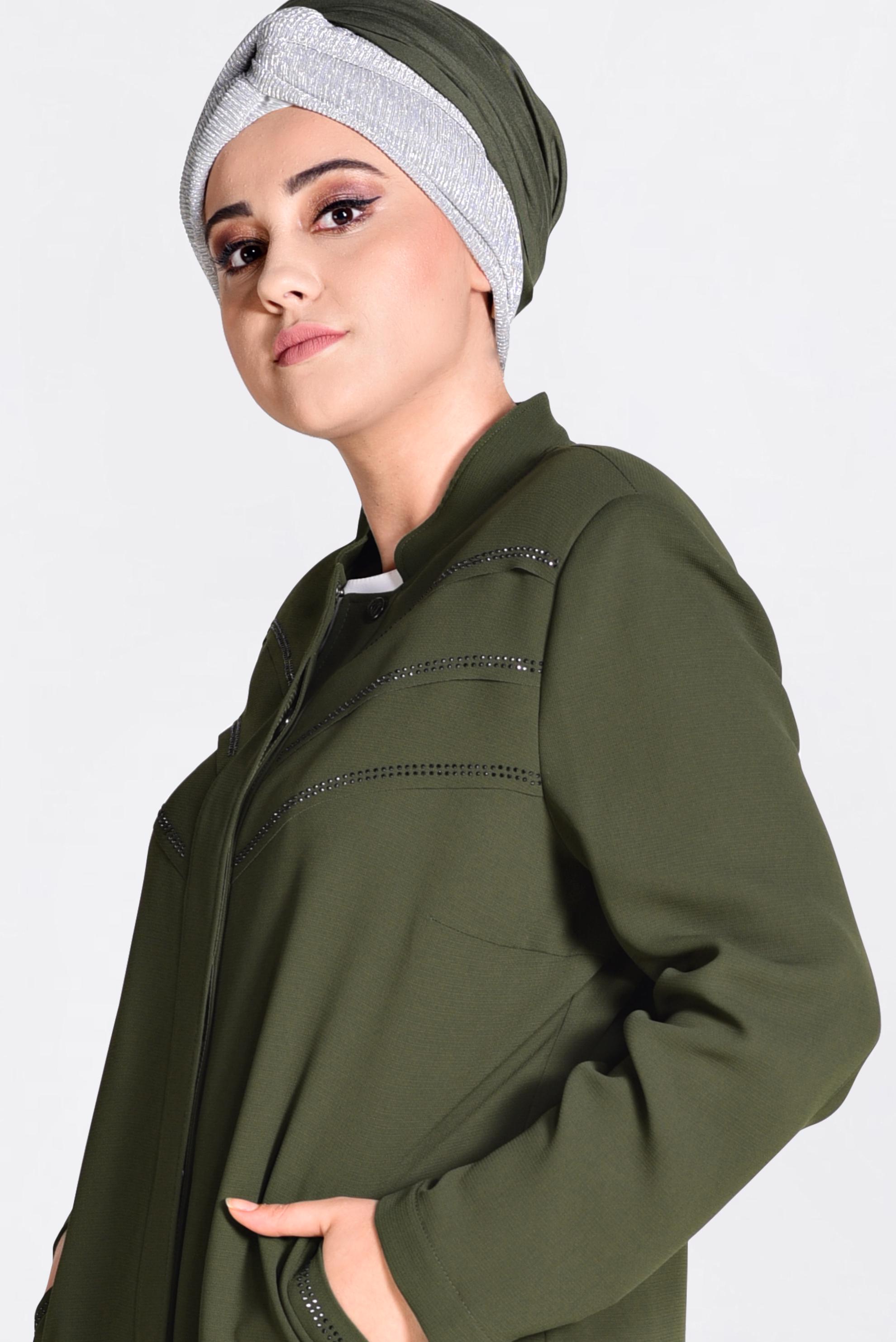 Hijab clothing KHAKI 1291 ENİGMA PARDESÜ 46/54 TEK44