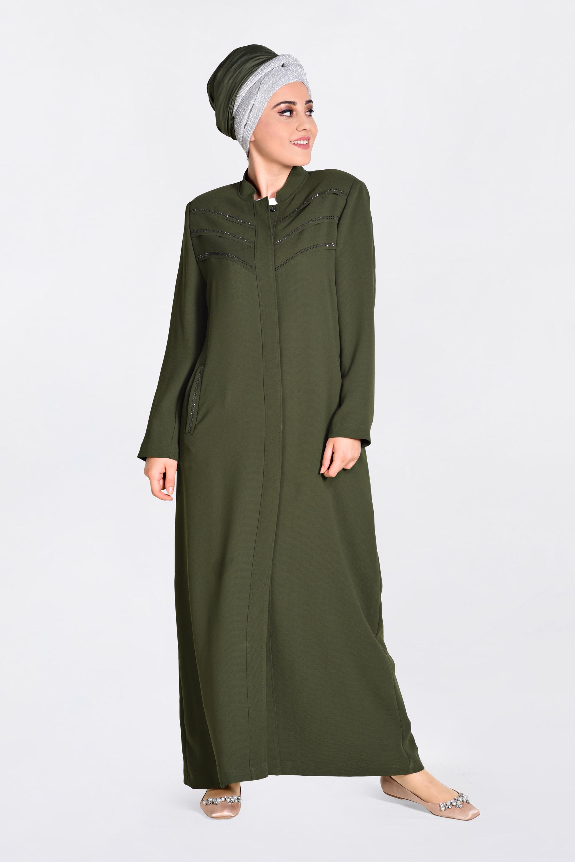 Hijab clothing KHAKI 1291 ENİGMA PARDESÜ 46/54 TEK44