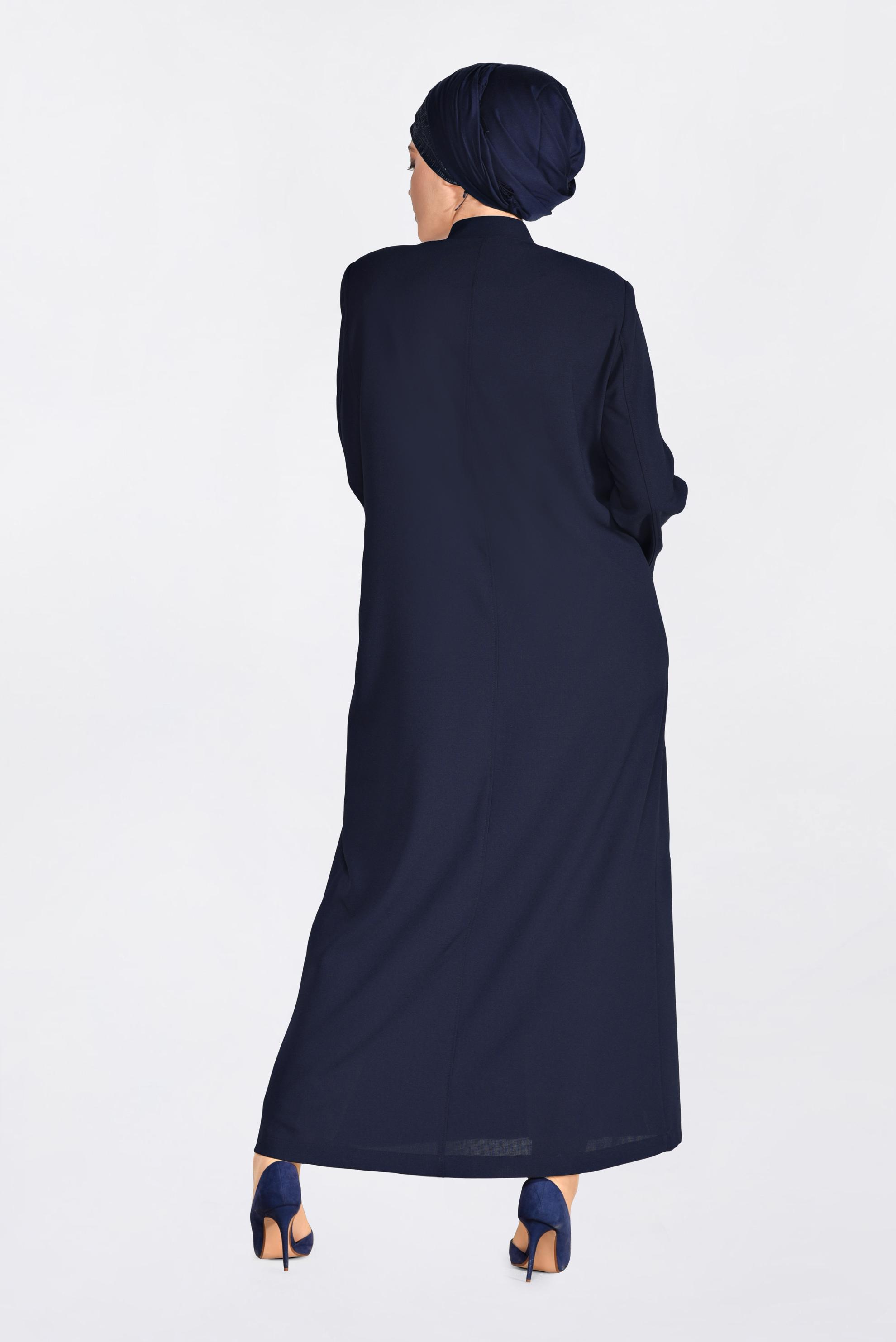 Hijab clothing NAVY BLUE 1291 ENİGMA PARDESÜ 46/54 TEK44
