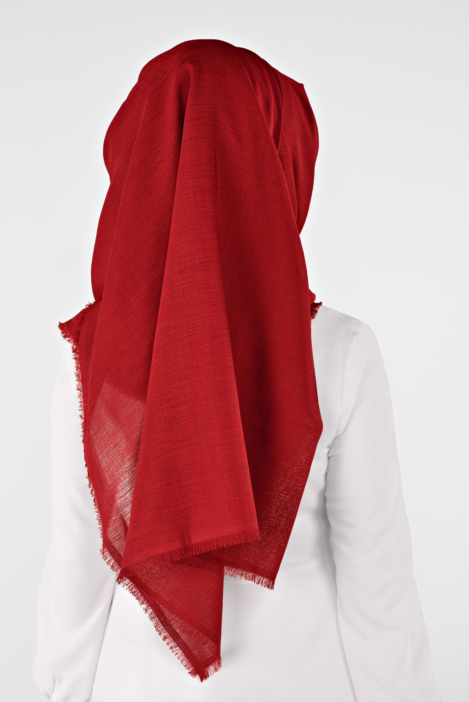 Tesettür giyim KIRMIZI 9900 ALVİNA HİNT İPEKSİ ŞAL