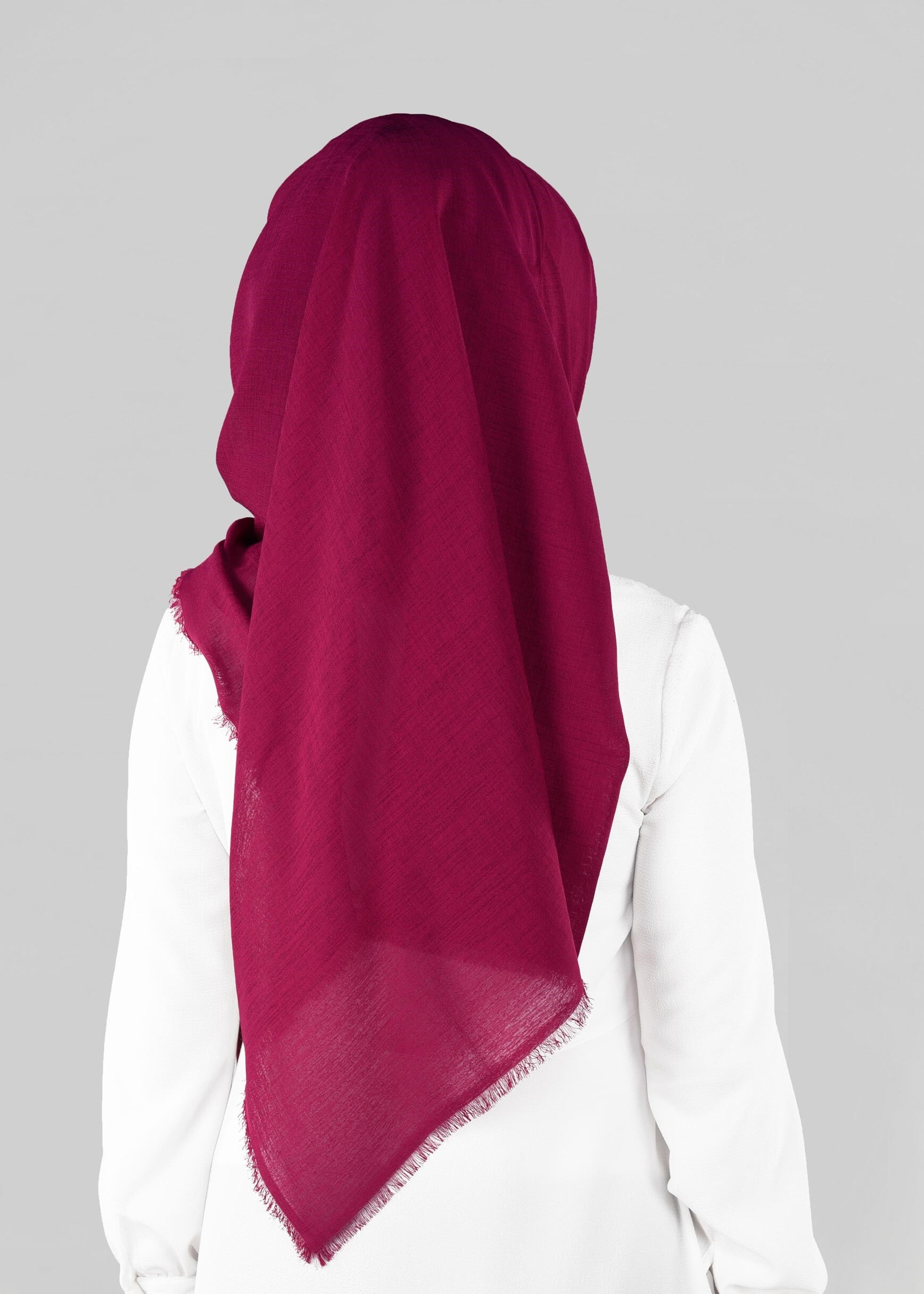 Tesettür giyim FUŞYA 9900 ALVİNA HİNT İPEKSİ ŞAL