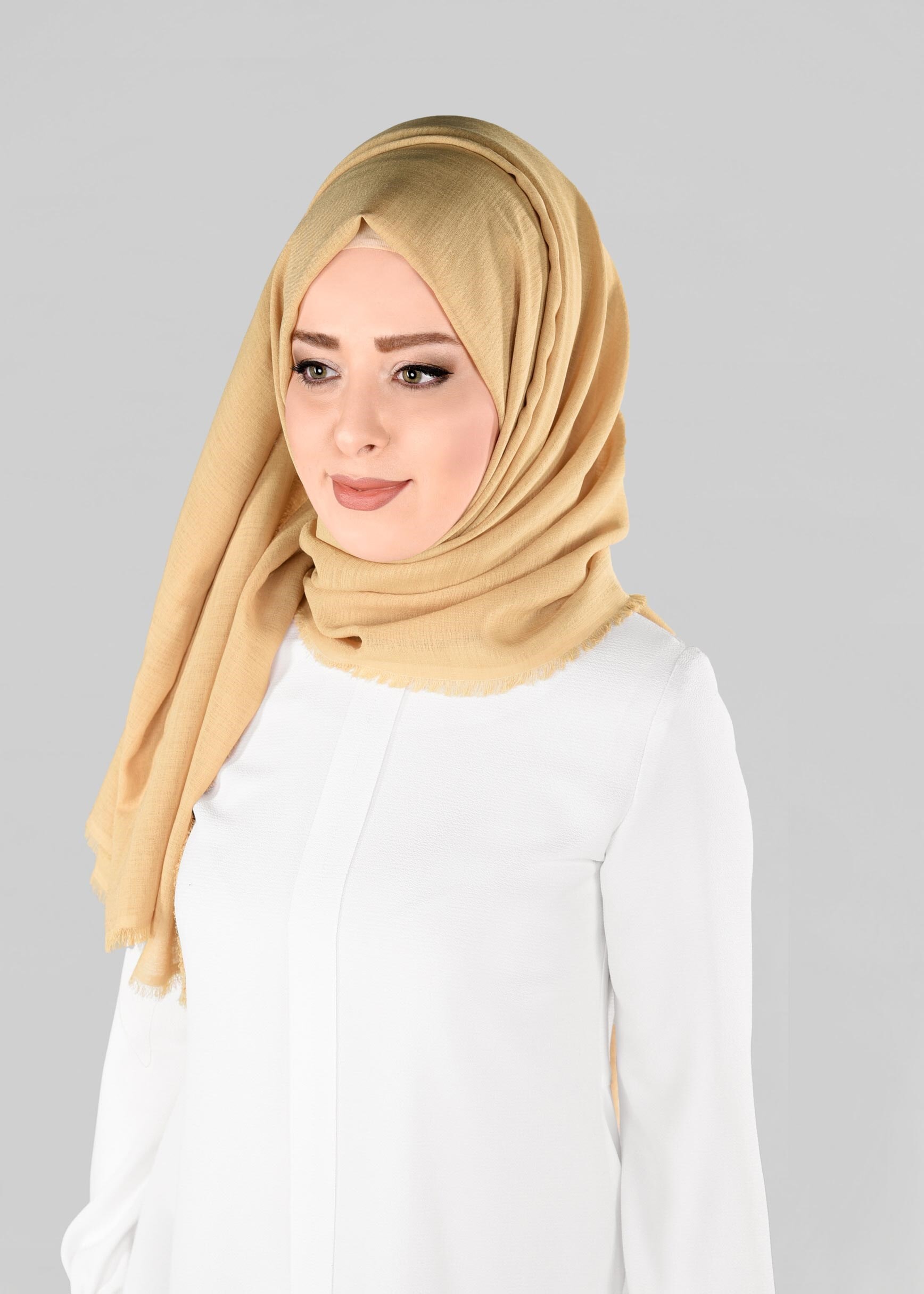 Tesettür giyim ALTIN 9900 ALVİNA HİNT İPEKSİ ŞAL