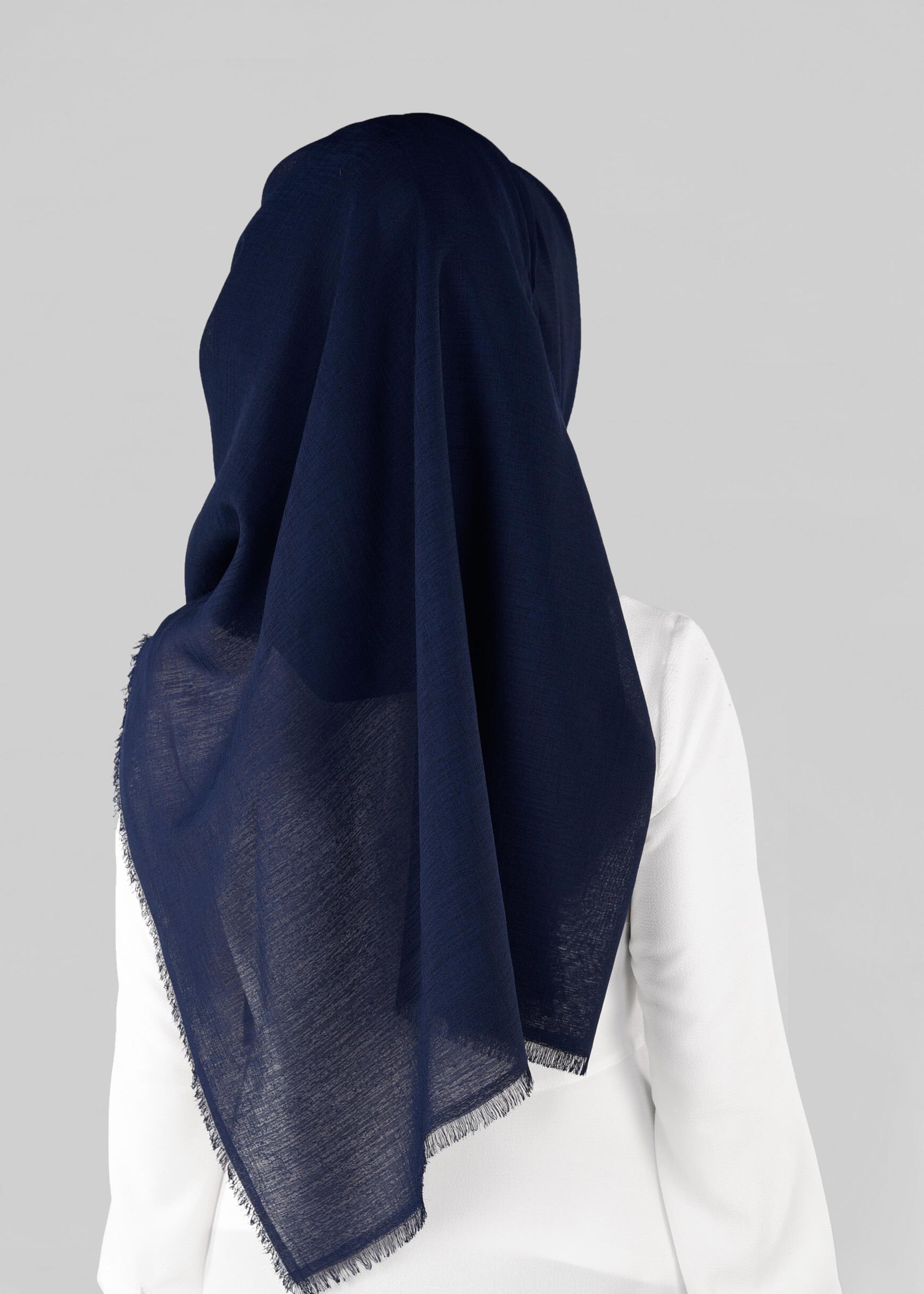 Tesettür giyim LACİVERT 9900 ALVİNA HİNT İPEKSİ ŞAL