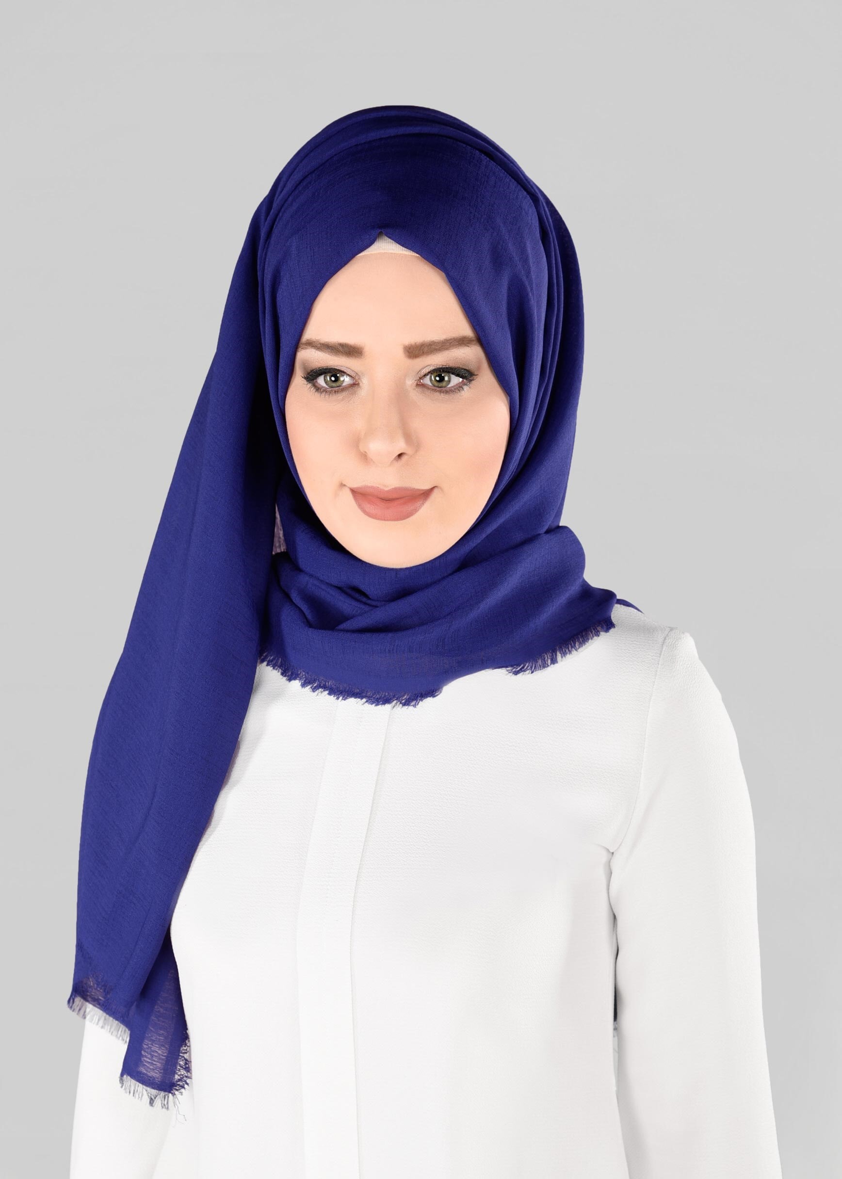 Tesettür giyim LACİVERT 9900 ALVİNA HİNT İPEKSİ ŞAL