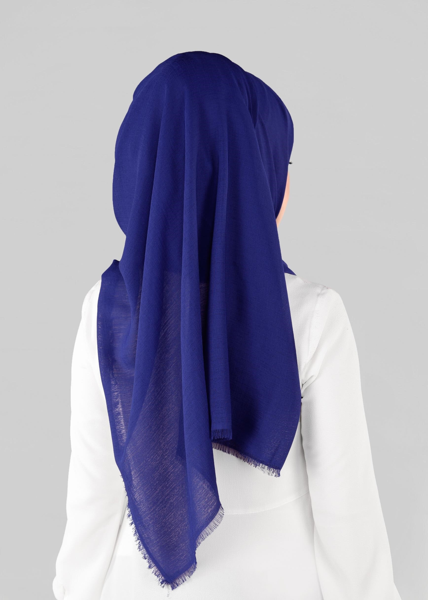 Tesettür giyim LACİVERT 9900 ALVİNA HİNT İPEKSİ ŞAL