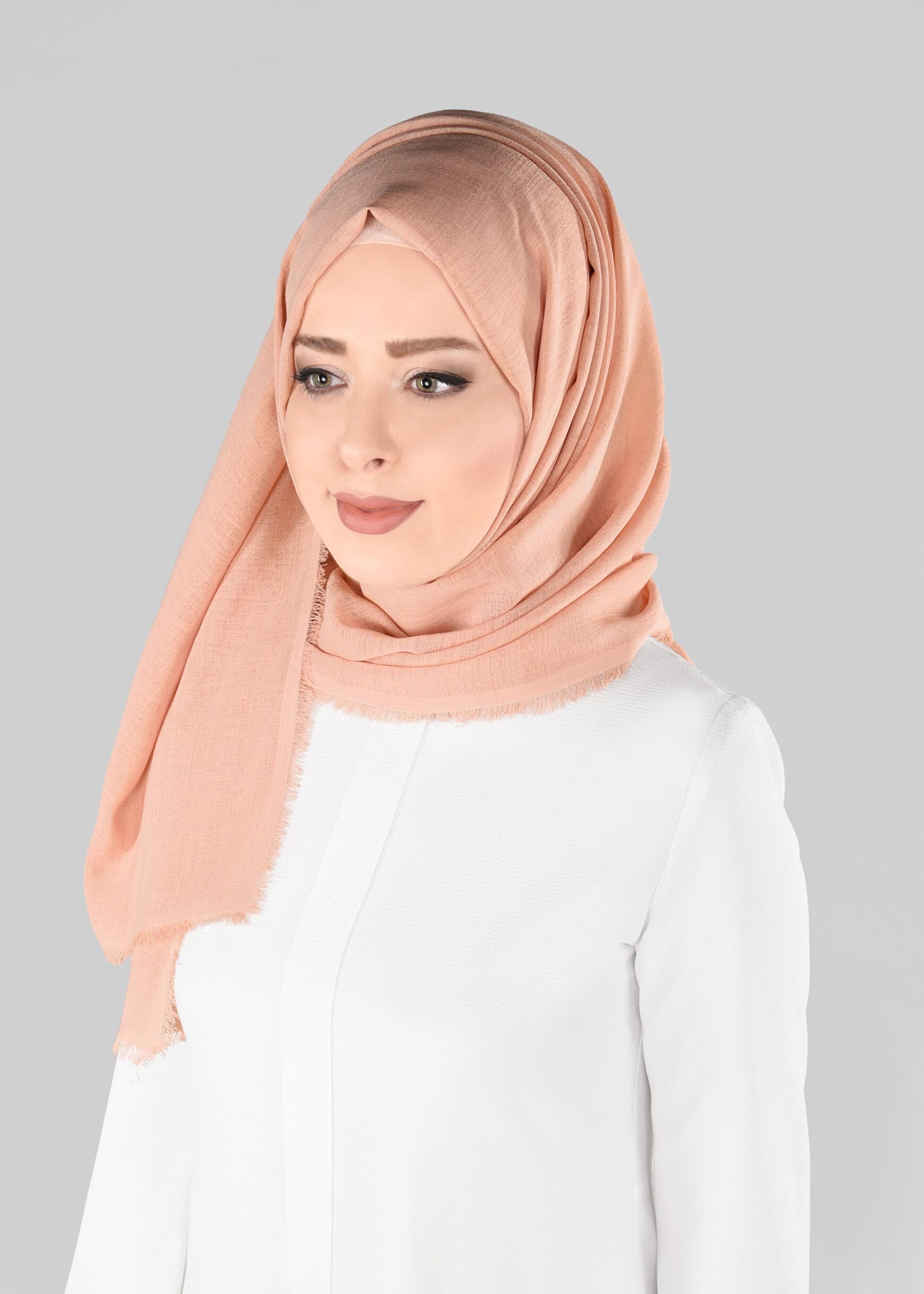 Tesettür giyim PUDRA 9900 ALVİNA HİNT İPEKSİ ŞAL